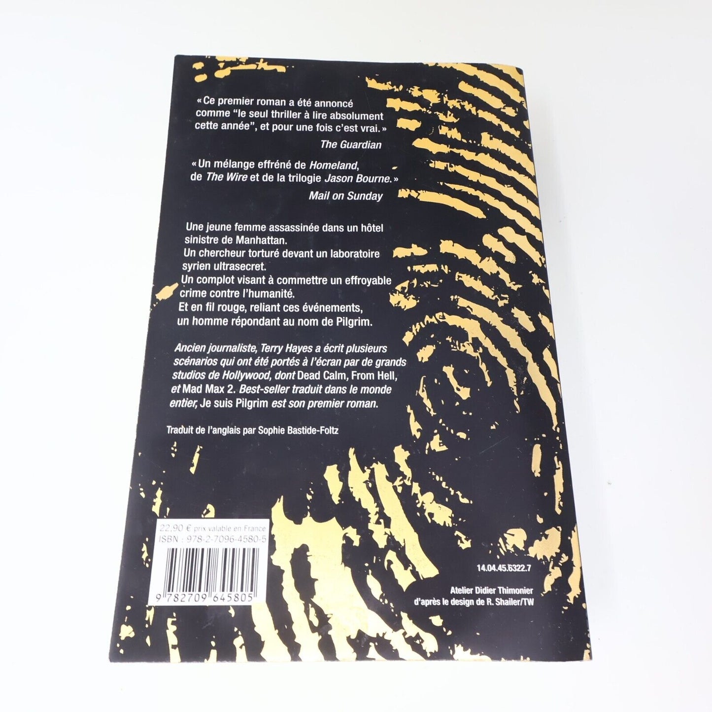 2014 Je Suis Pilgrim Terry Hayes Roman Policier Espionnage Thriller Jc Lattès PB