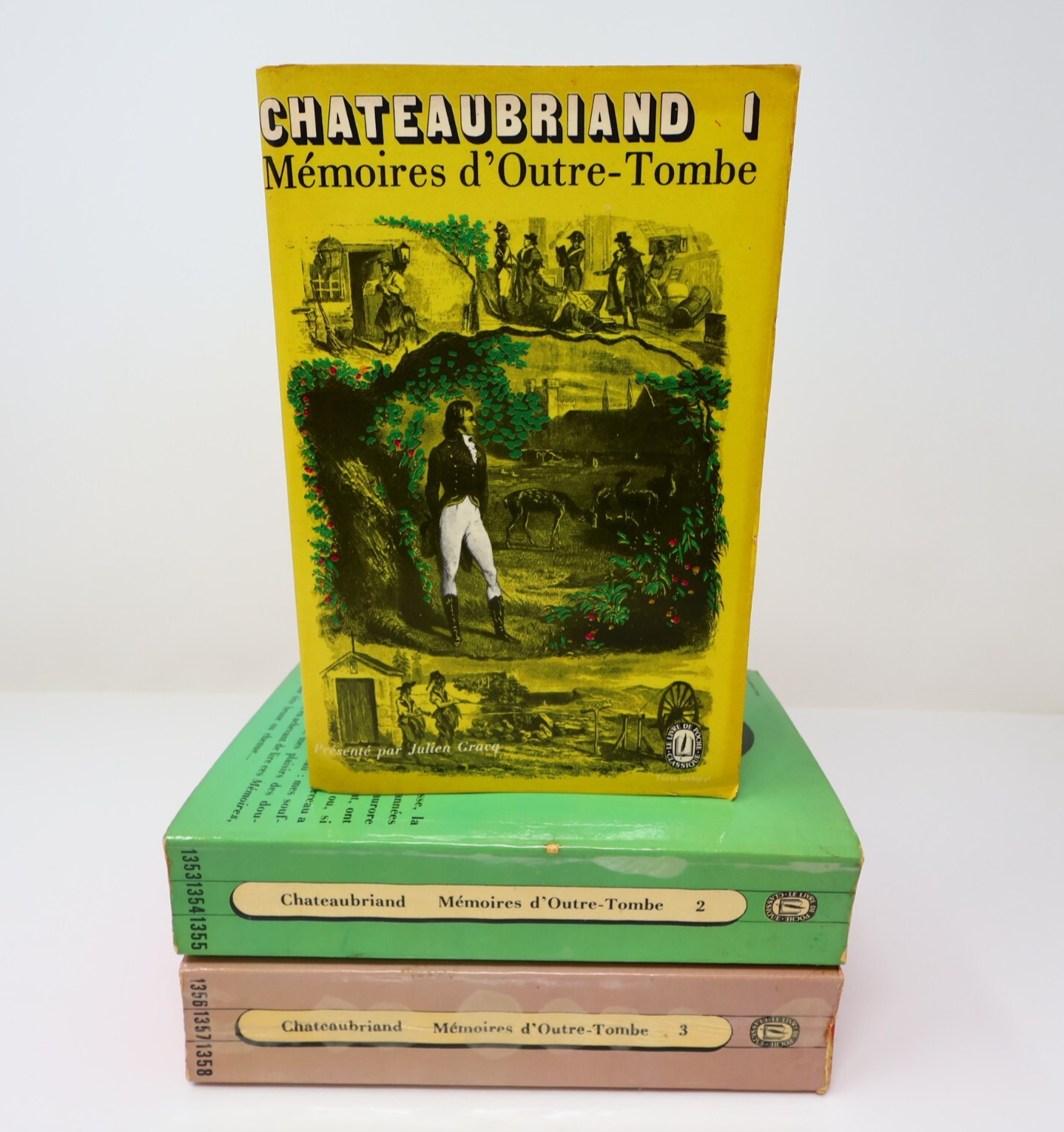 Mémoires d'Outre-Tombe #1-2-3 Lot 3 Livres Poche Chateaubriand Biographie France