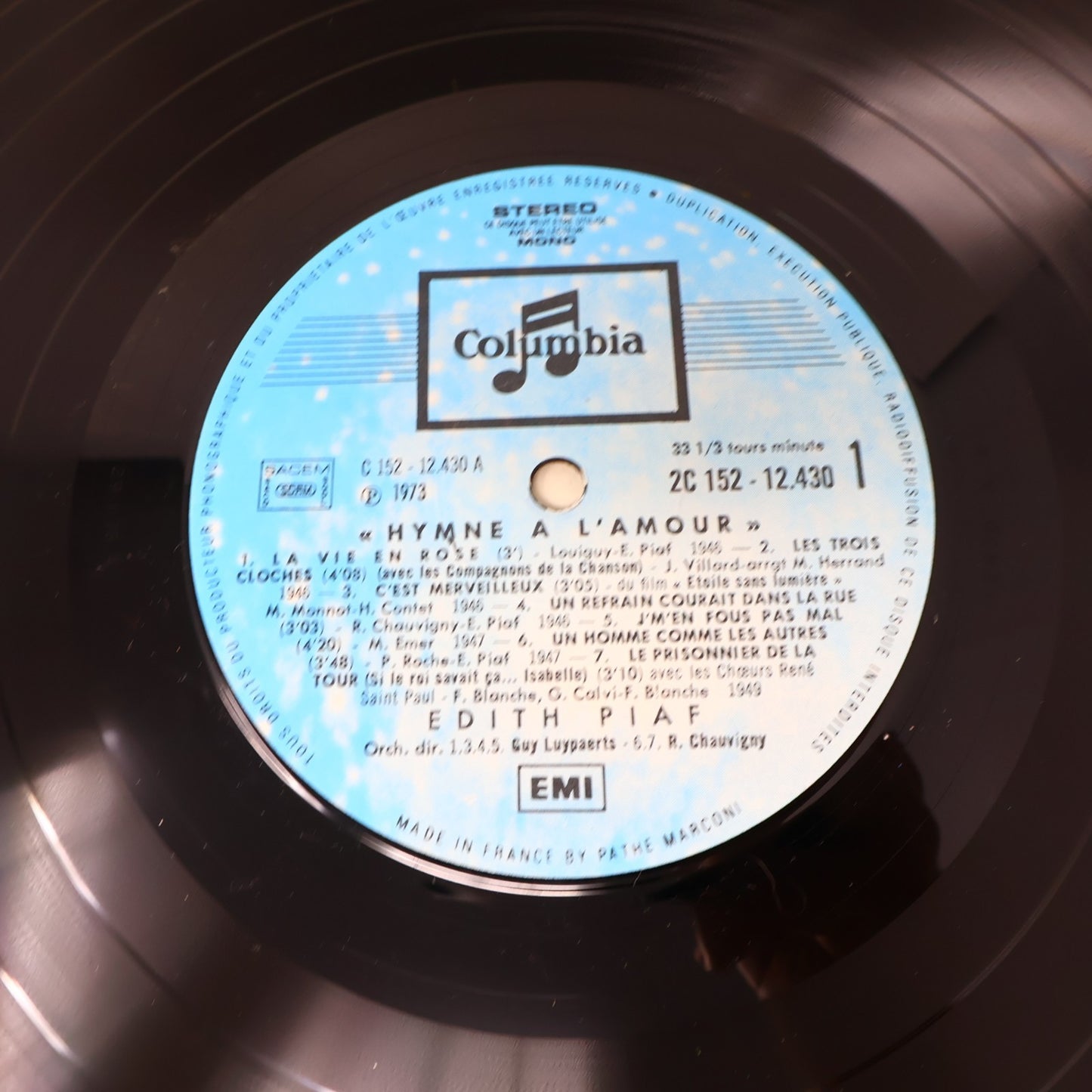 Édith Piaf Lot 4 Disques Record Hymne À L'amour/Definitive Piaf/Tête-à-Tête