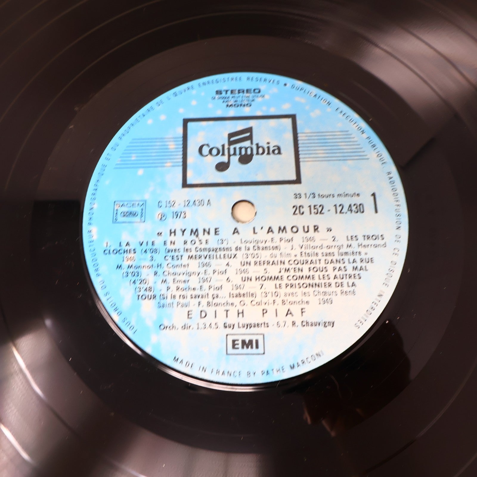 Édith Piaf Lot 4 Disques Record Hymne À L'amour/Definitive Piaf/Tête-à-Tête