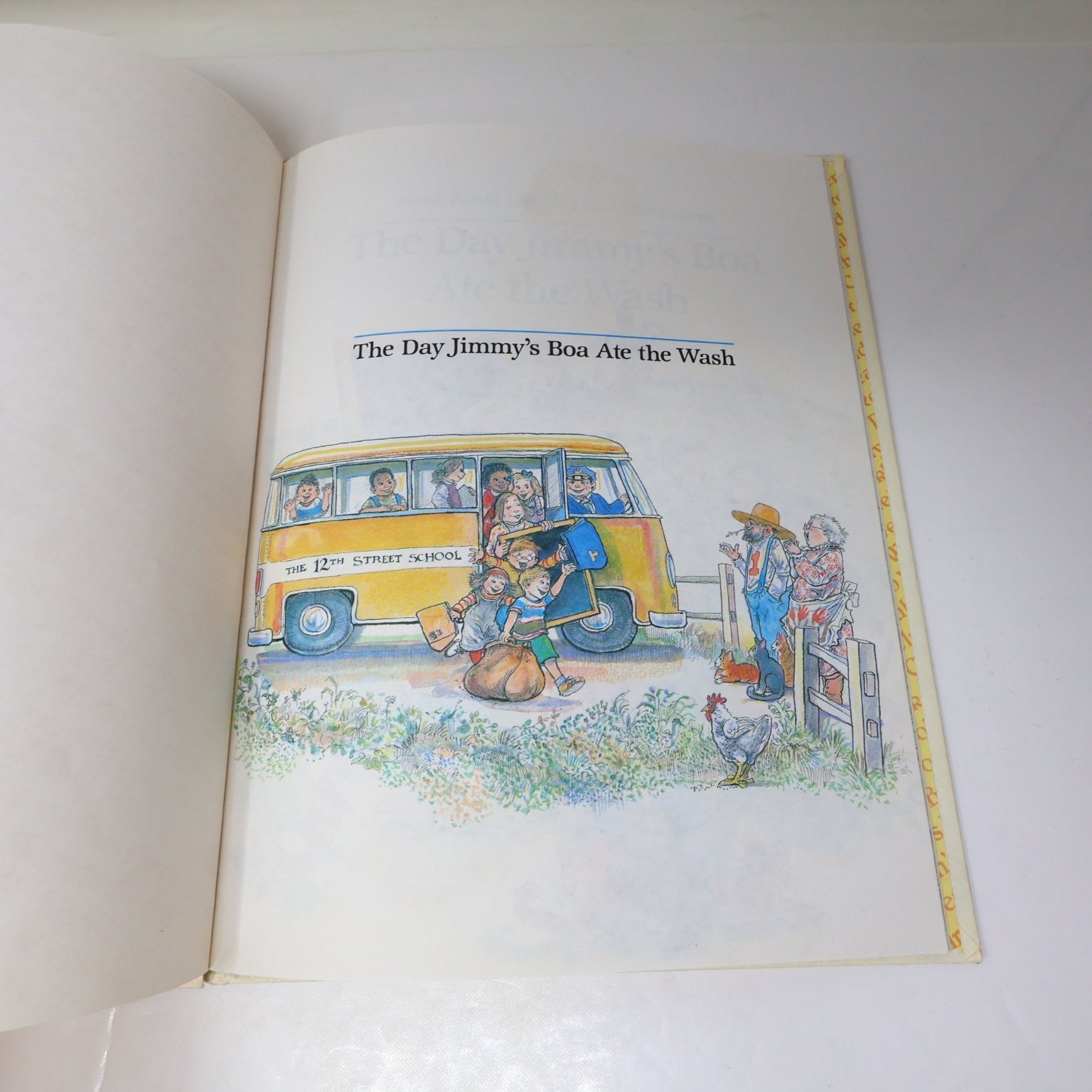 The Day Jimmy's Boa Ate the Wash Noble 1980 Illustrated Kids Book Dial Press