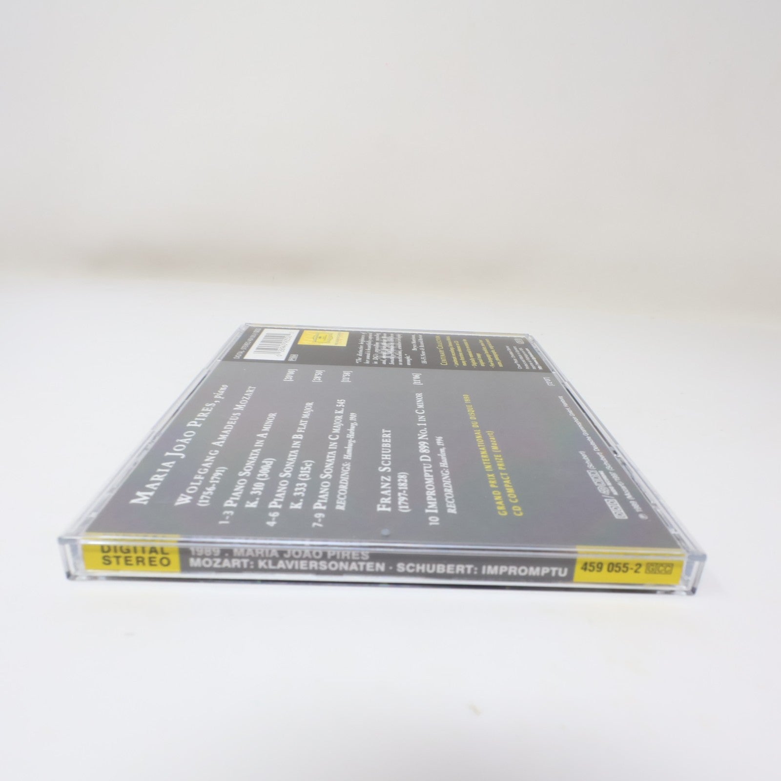 1989 Maria Joao Pires Mozart Schubert Piano CD Deutsche Grammophon 90s