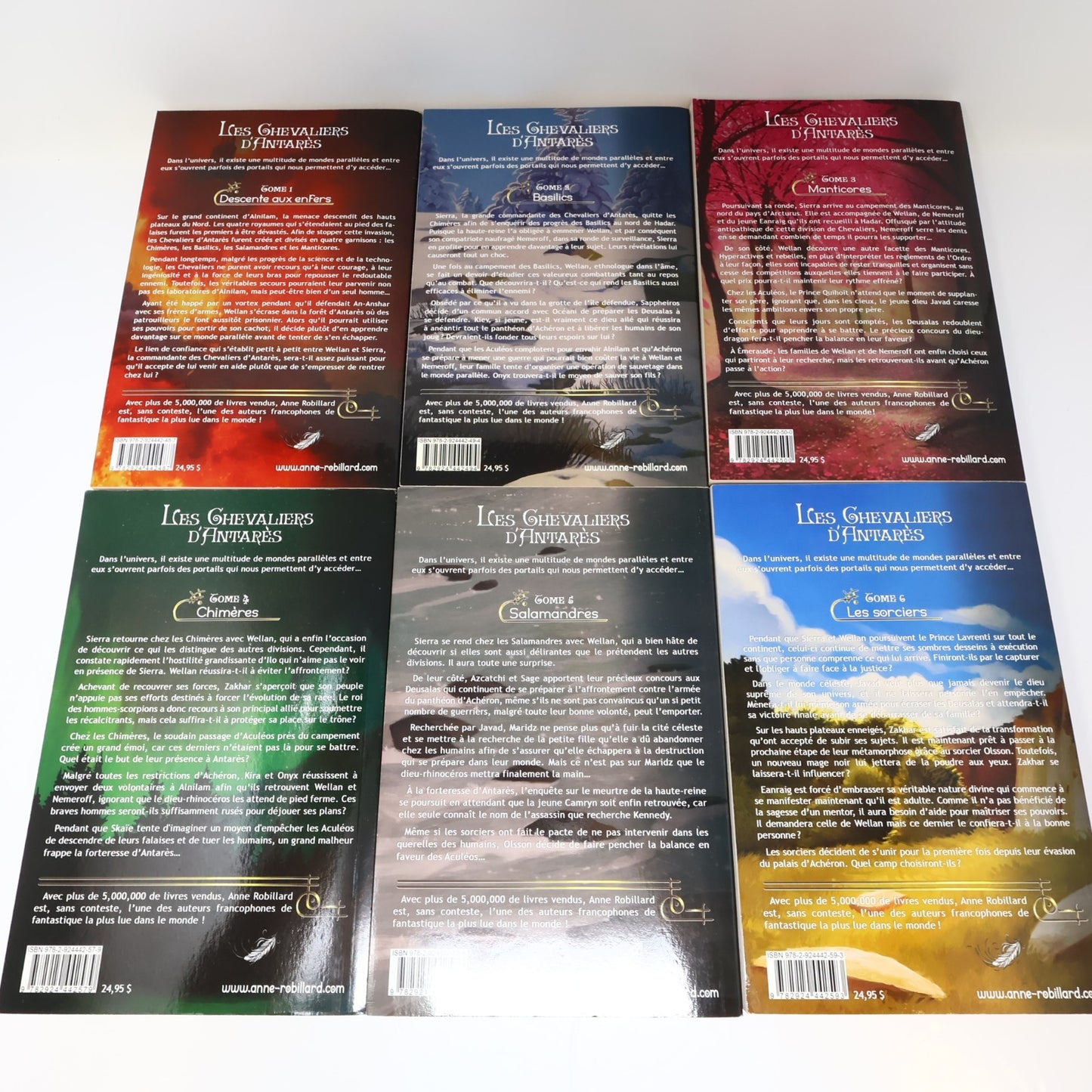 Les Chevaliers d'Antarès #1-12 Série Complète Lot 12 Livres Anne Robillard PB