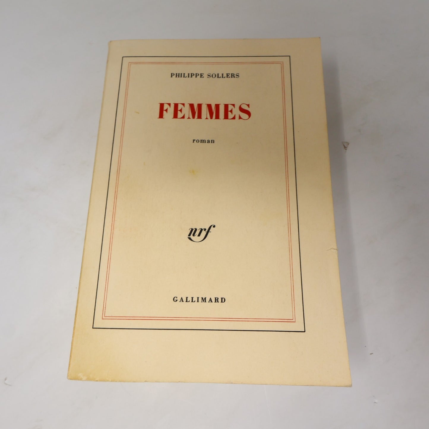 Philippe Sollers Lot 2 Livres Femmes/Le Parc Littérature Française Roman France