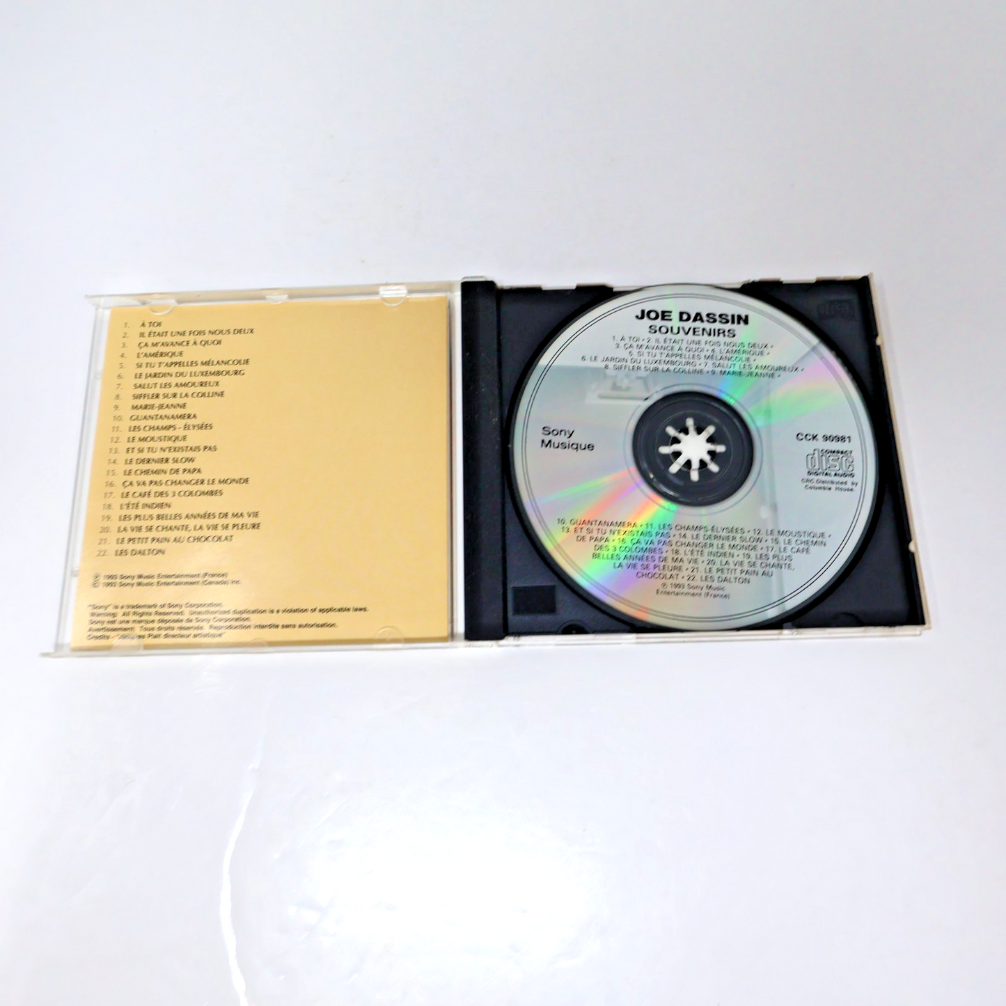 Joe Dassin Lot 2 CD Souvenirs/Collection Or Les Champs Elysées/Guantanamera 90s
