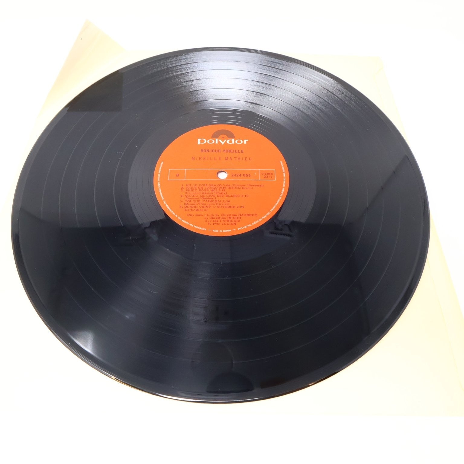 Mireille Mathieu Lot 4 Disques Bonjour Mireille/Première Étoile/Olympia/Chanson