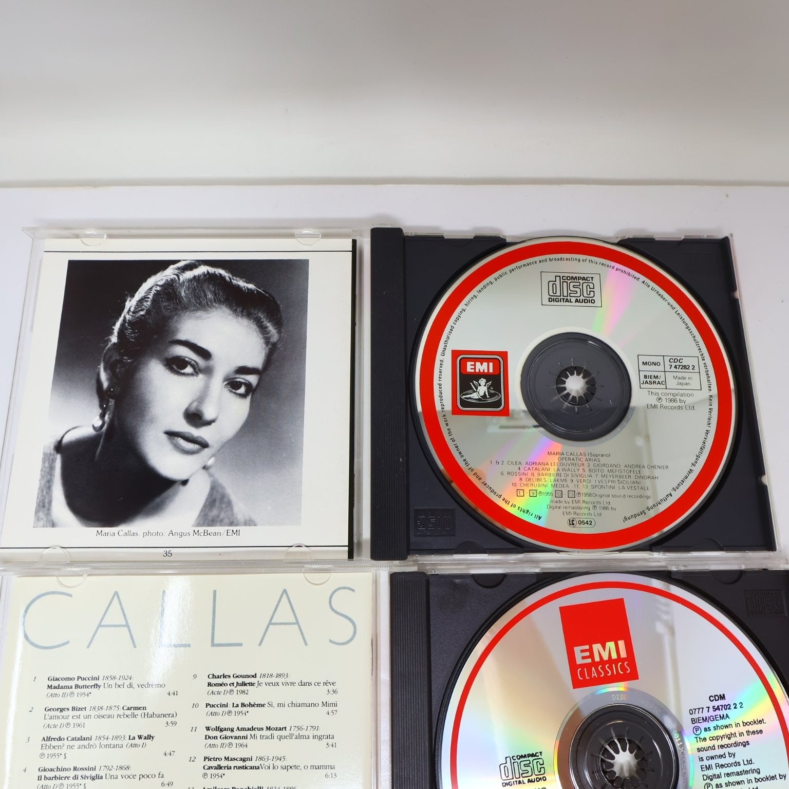 Maria Callas 5 CD Lot Bellini Norma/Opera Arias/La Divina/Duos/L'Art de Maria