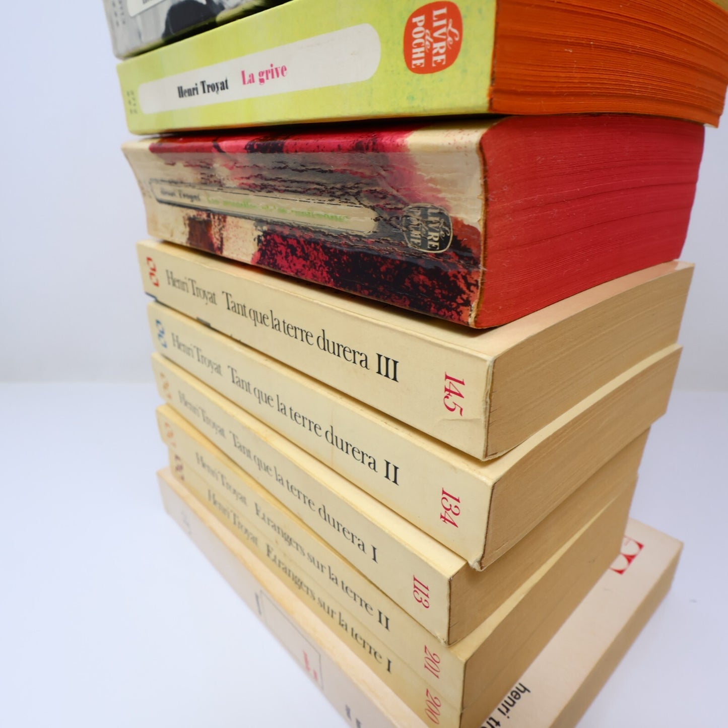 Henri Troyat Lot 10 Livres Étrangers sur la Terre/Anne Prédaille Roman France PB