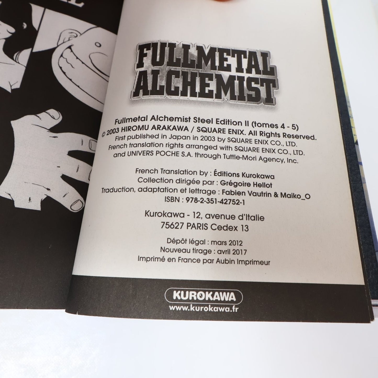 Fullmetal Alchemist Steel Edition 1-3 Lot Manga Kurokawa Hiromu Arakawa Francais