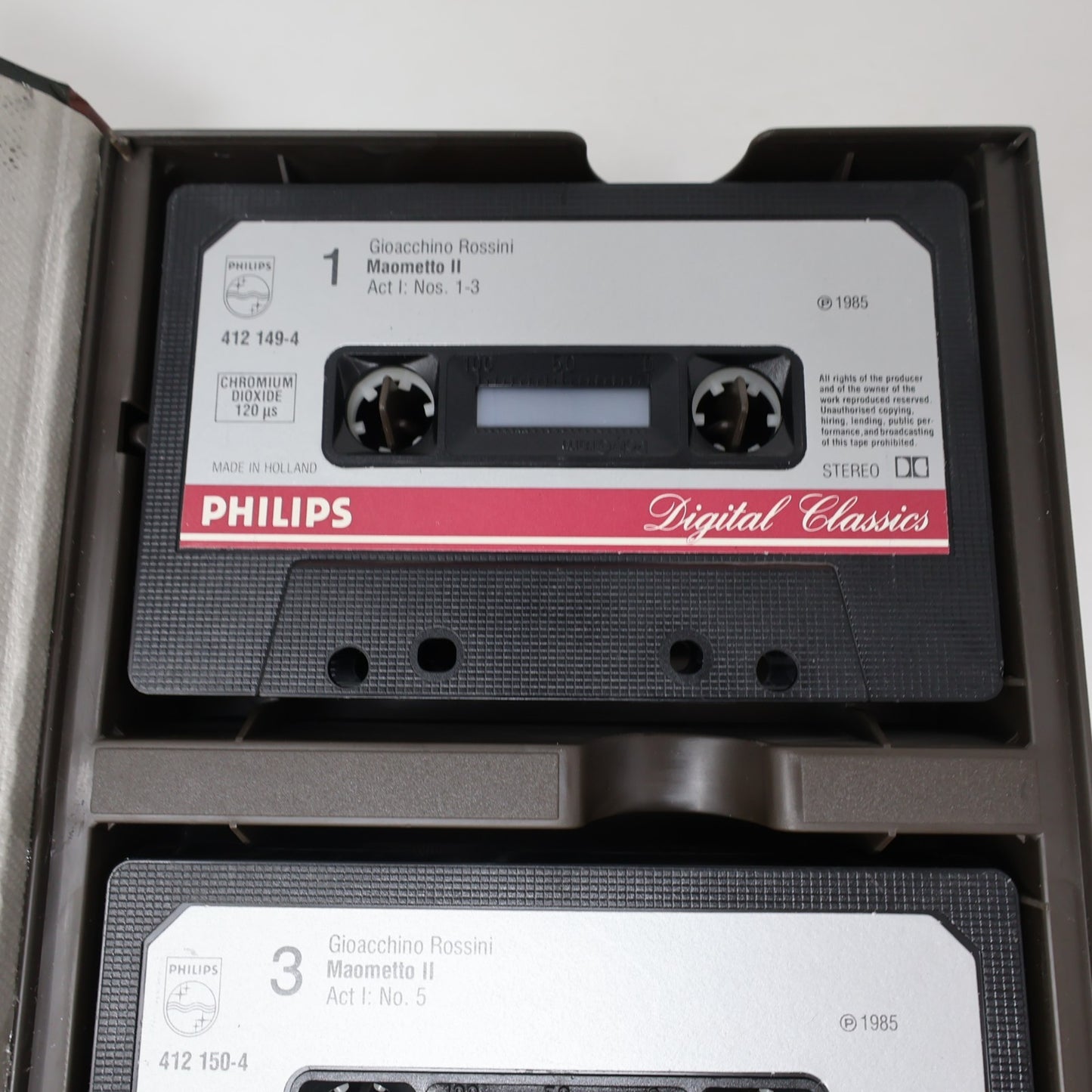 Rossini Maometto Secondo Cassette Box Claudio Scimone/Philharmonia/June Anderson