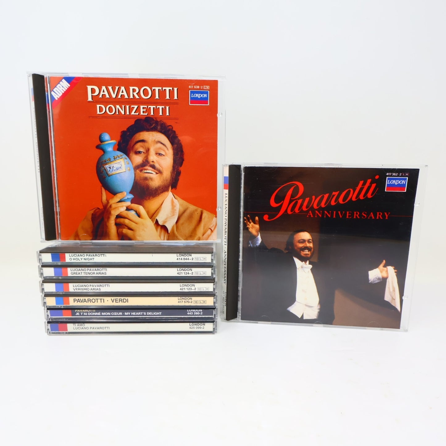 Luciano Pavarotti 8 CDs Lot Ti Amo/O Holy Night/My Heart's Delight/Donizetti