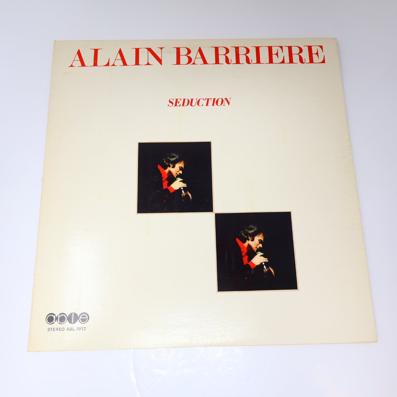 Alain Barriere Lot 10 Disques LP Record Sérénade et Tragédie/Amoco/Seduction