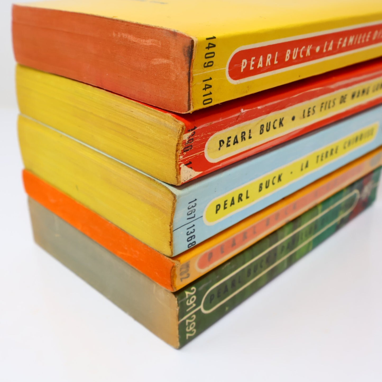 Pearl Buck Lot 5 Livres Poche Famille Dispersée/Fls de Wang Lung/L'Exilée French