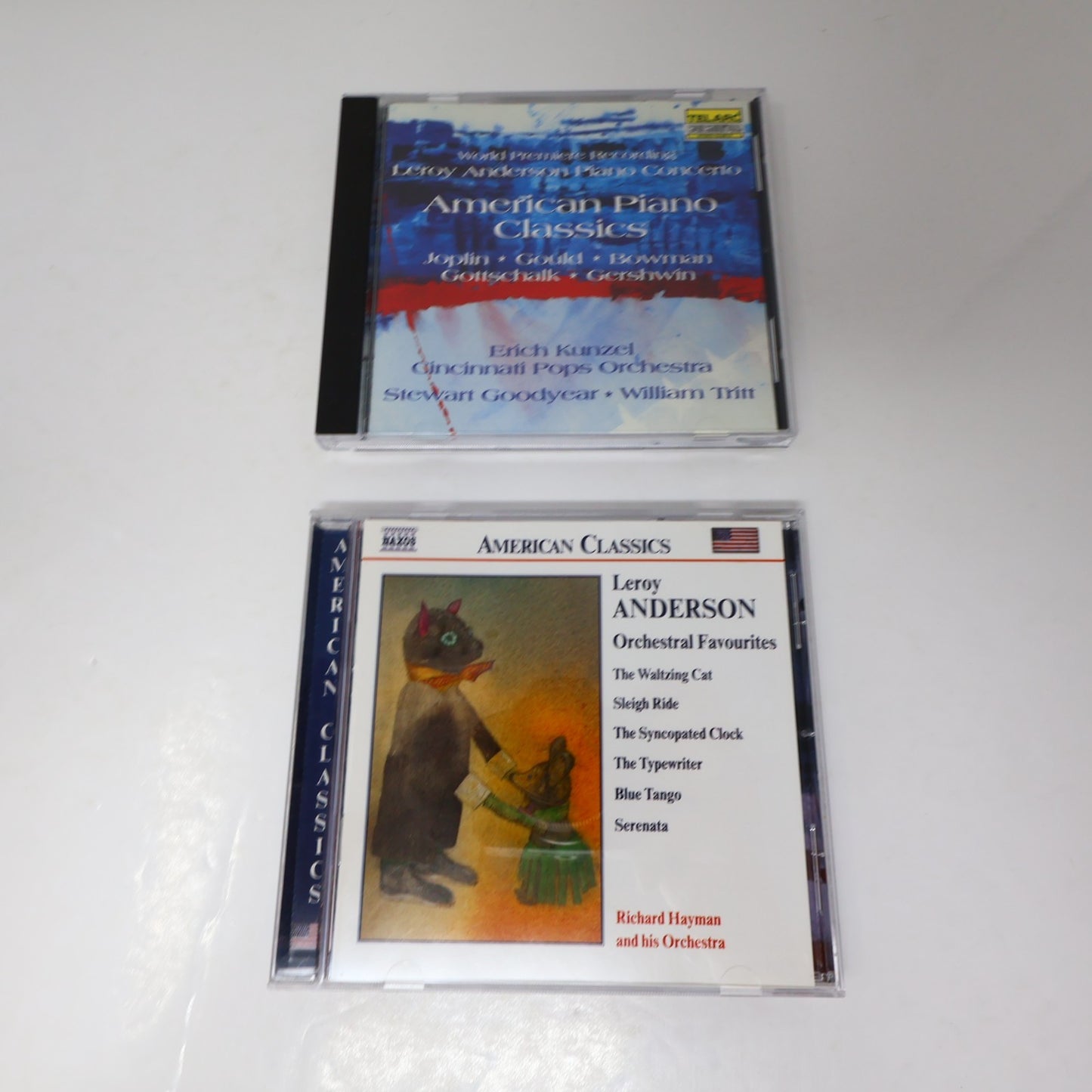 Leroy Anderson 2 CD Lot Orchestral Favourites/American Piano Classics Blue Tango