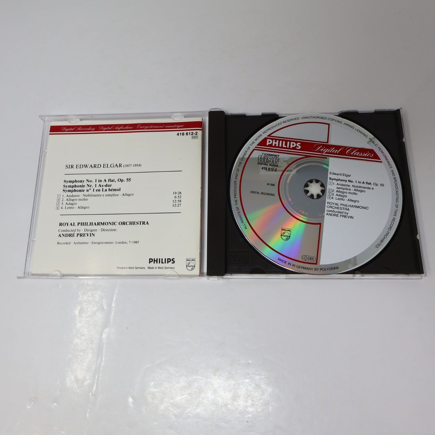 Sir Edward Elgar 7 CD Lot Enigma Variations/Falstaff/Symphony #1-2-3/Violin