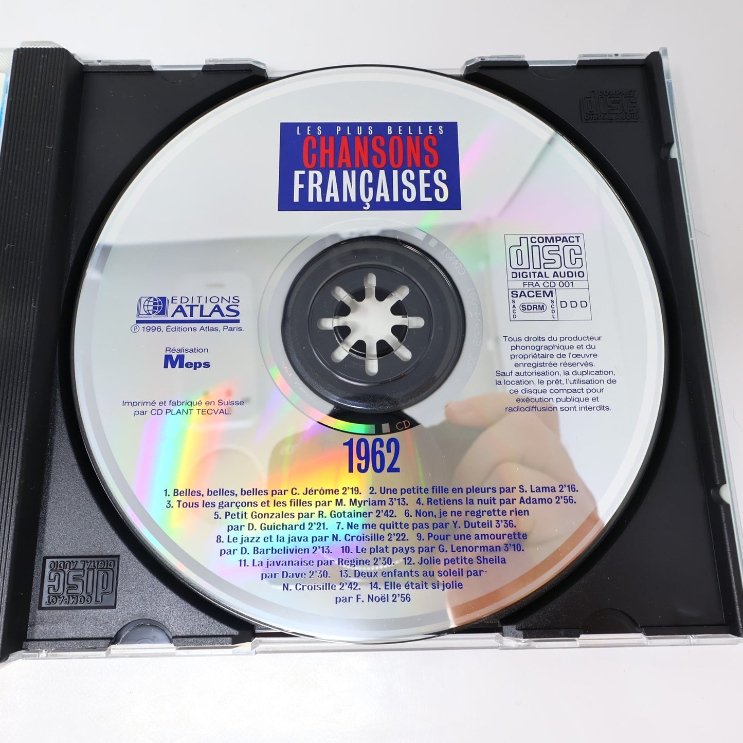 Les Plus Belles Chansons Françaises 1962-1963-1964 Lot 3 CD Lama/Adamo/Duteil