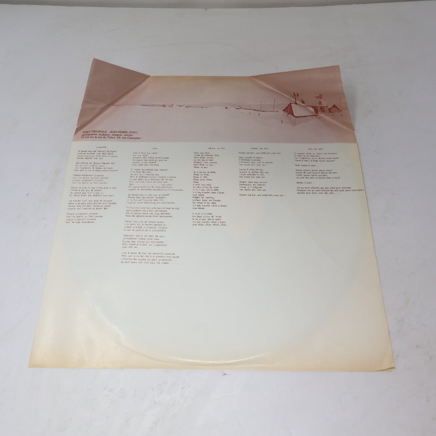 Guy Trépanier Lot 2 Disques LP Fragile L'hiver/Pour Un Gars Heureux Record Vinyl