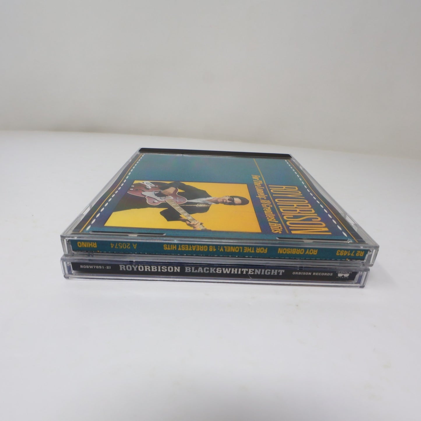 Roy Orbison 2 CDs Lot Black & White Night/For the Lonely 18 Greatest Hits Pop