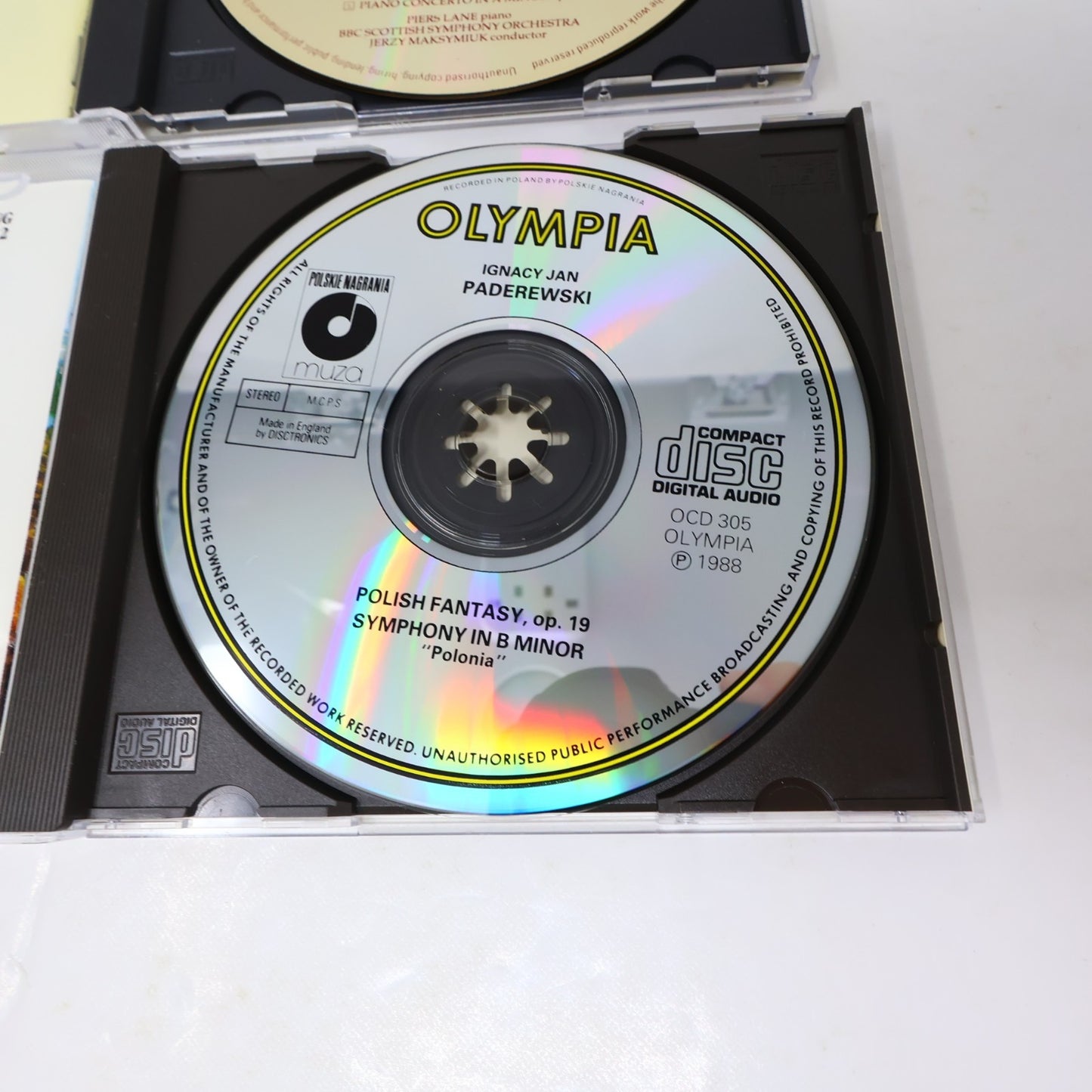 Ignacy Jan Paderewski 2 CDs Lot Piano Concerto/Polonia/Polish Fantasy Maksymiuk