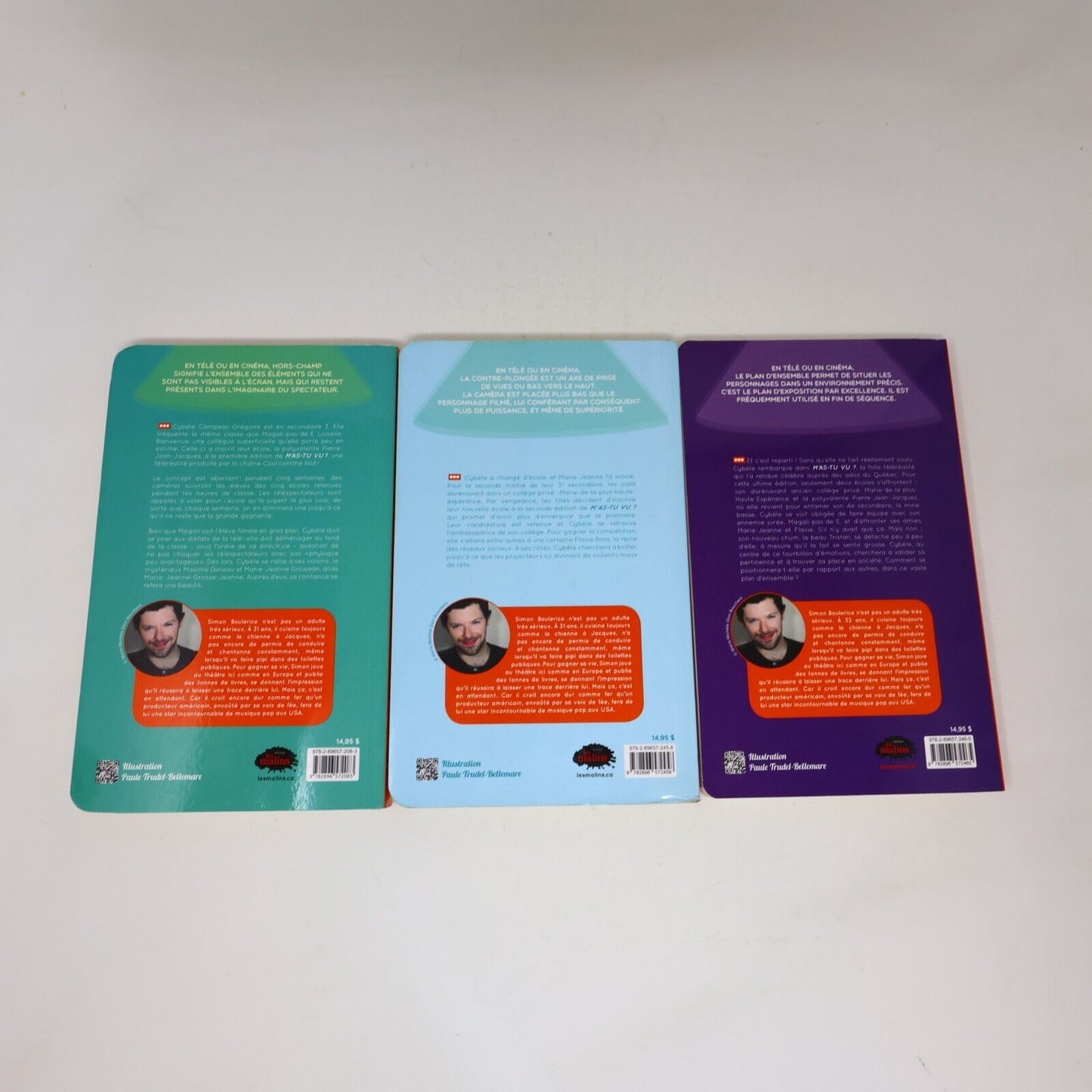 M'As-Tu Vu? #1-3 Lot 3 Livres Série Complète Simon Boulerice Les Malins French