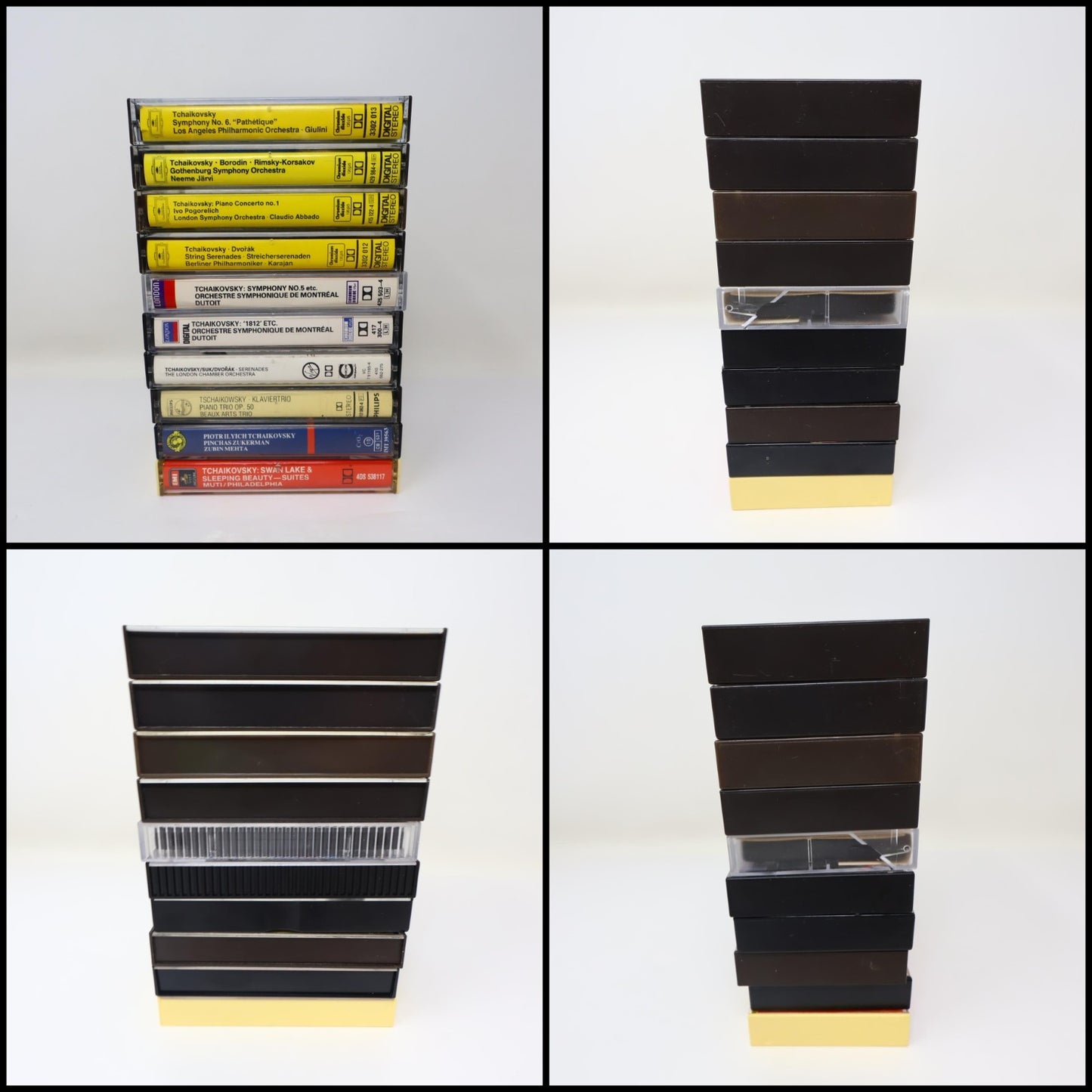 Tchaikovsky 10 Cassettes Lot Järvi/Abbado/Giulini/Karajan/Dutoit/Mehta/Muti