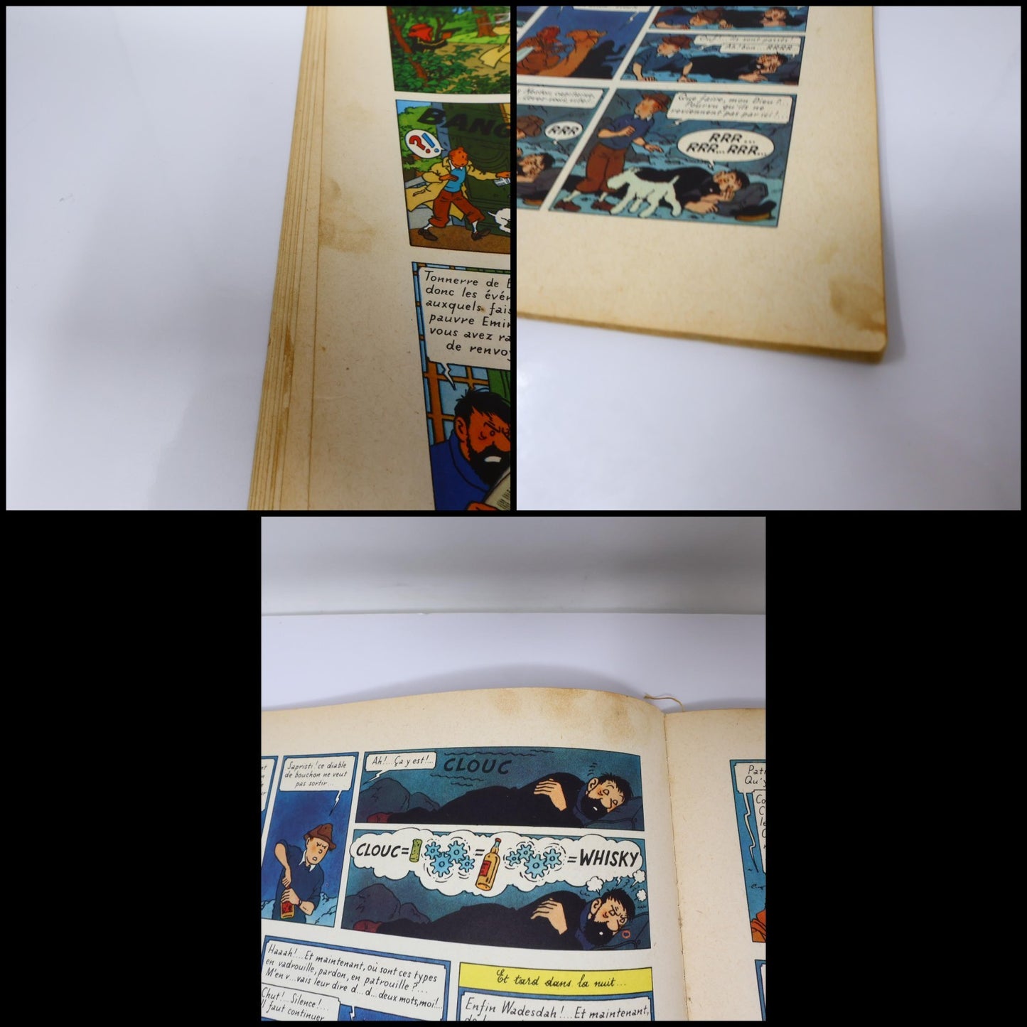 Tintin Coke en Stock Hergé Casterman 1958 B24 EO 19' Belge Couverture Manquante