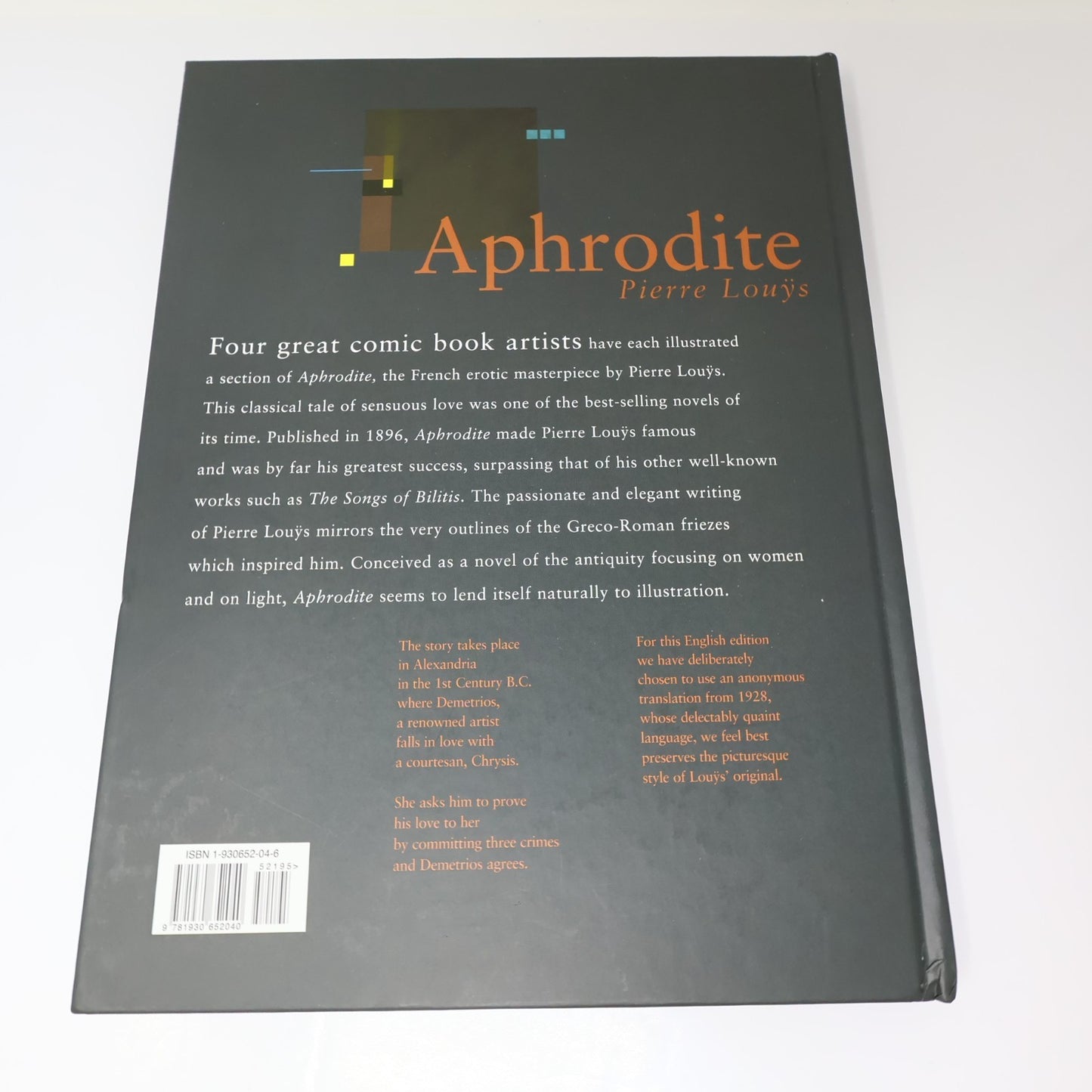 Aphrodite #3 Pierre Louÿs Humanoids Publishing Erotic Adult 1999 HC Illustrated