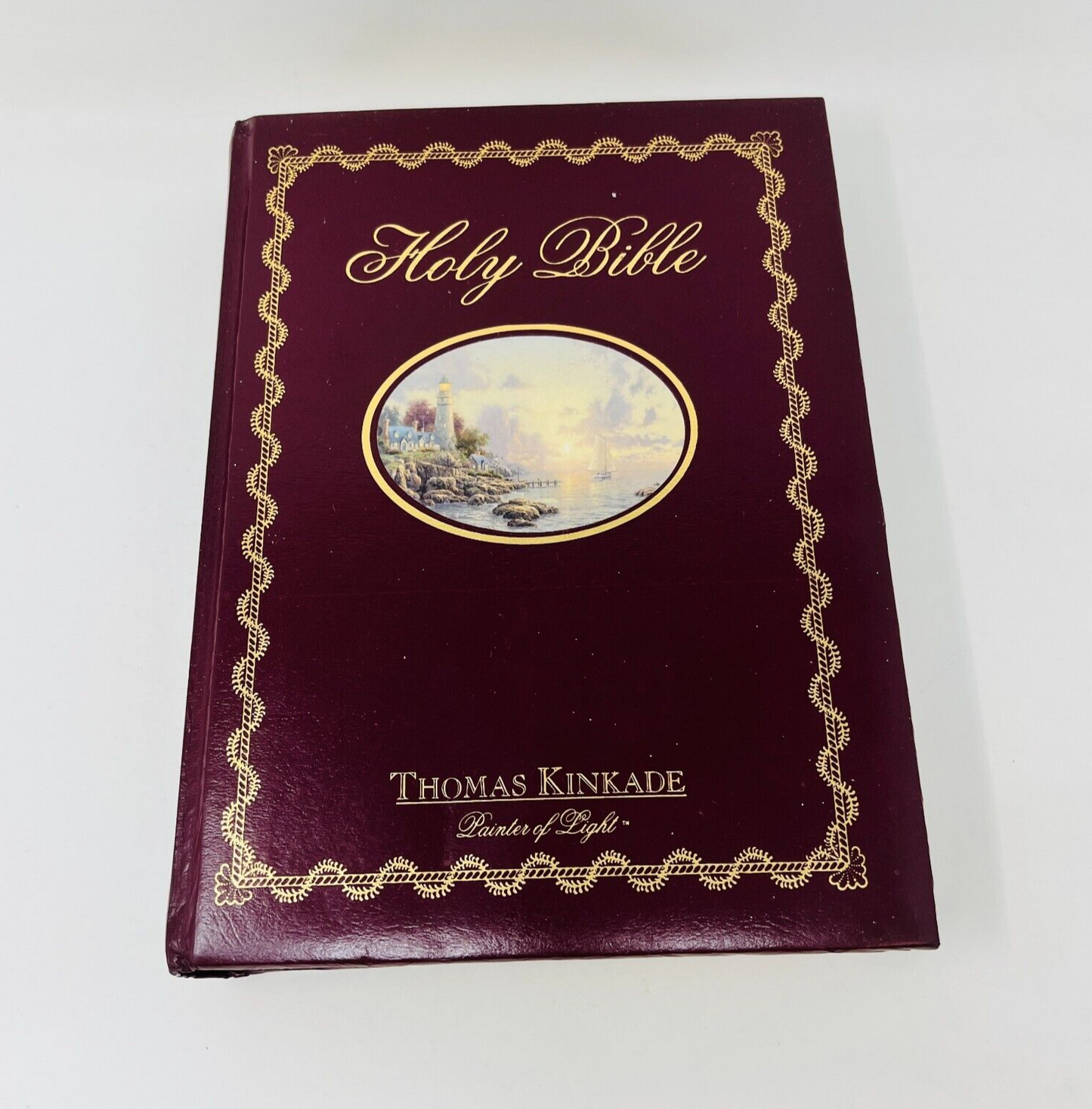 2002 Holy Bible Thomas Kinkade Painter of Light NKJV Thomas Nelson Padded HC