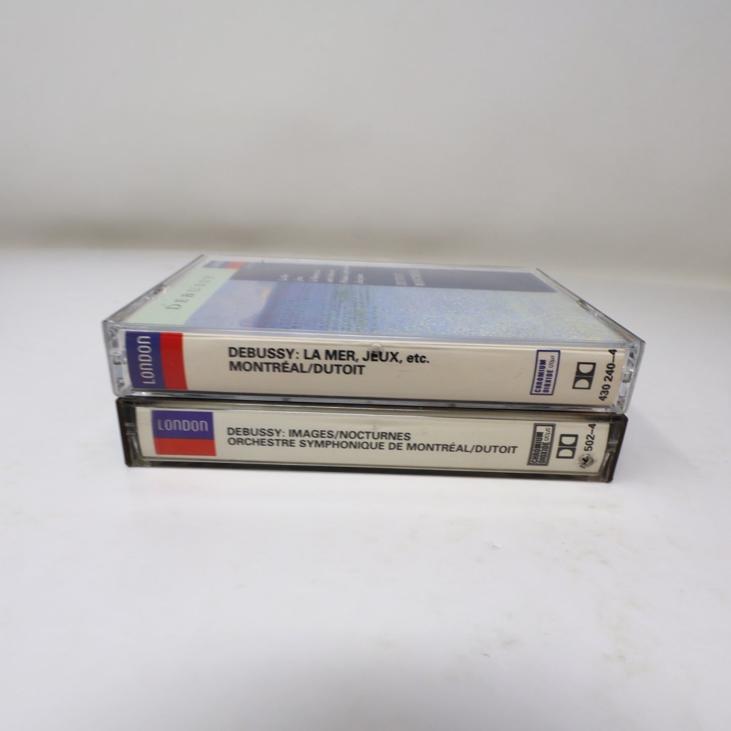 Debussy 2 Cassettes Lot Charles Dutoit/Montréal OSM La Mer/Jeux/Images/Nocturnes