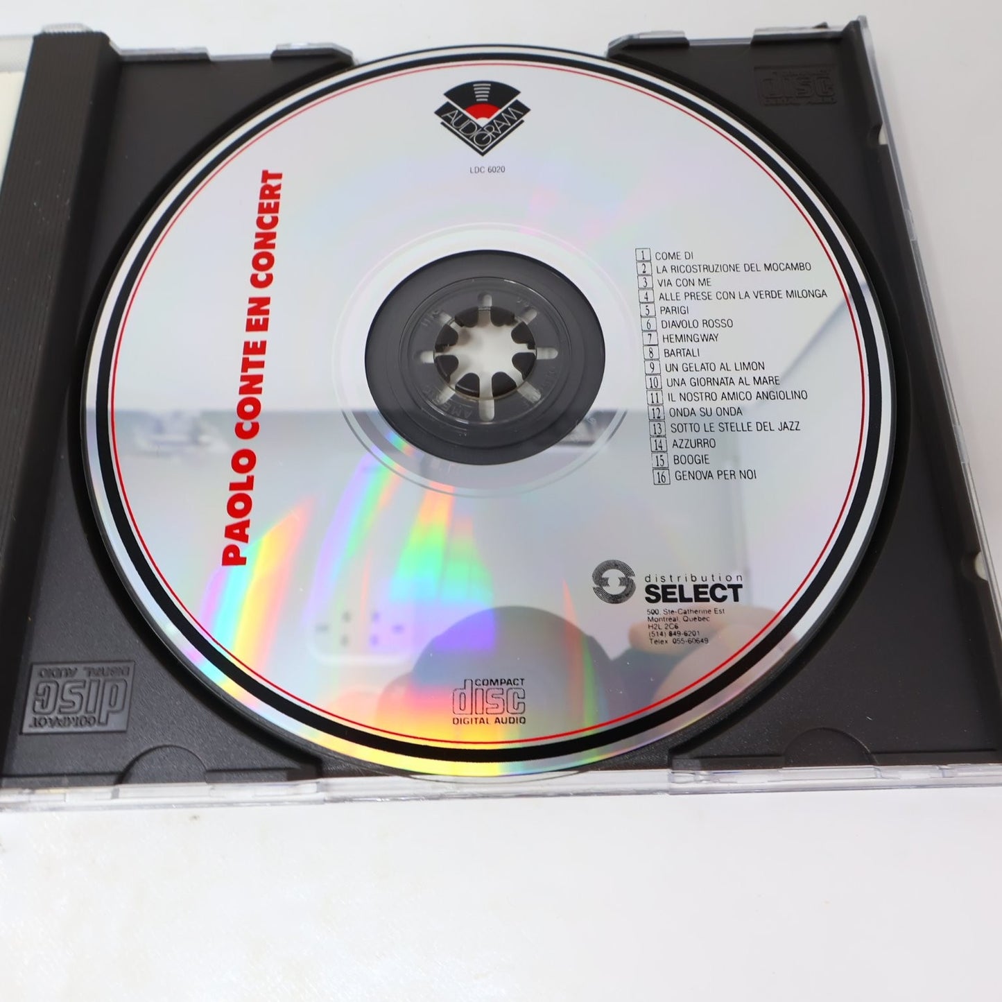 Paolo Conte 3 CD Lot Razmataz/Una Faccia in Prestito/En Concert Jazz World Music