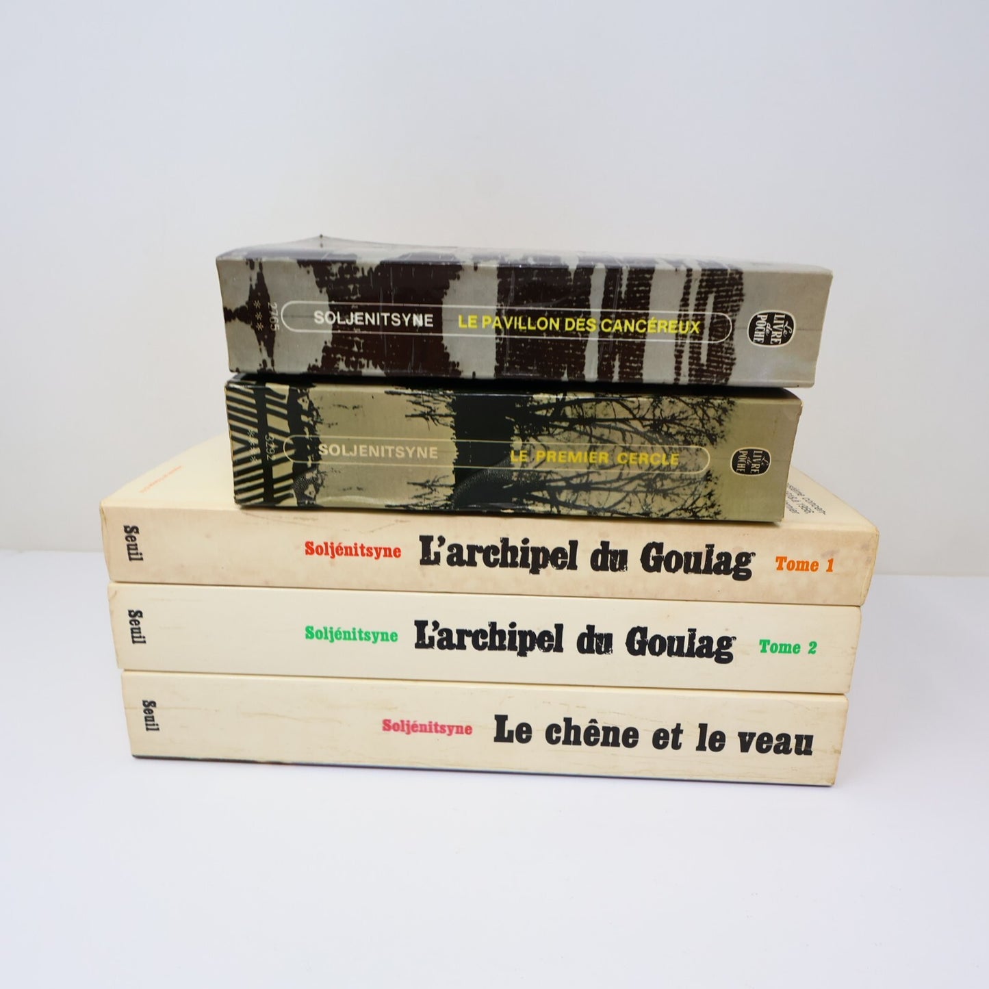 Alexandre Soljénitsyne Lot 5 Livres L'Archipel du Goulag #1-2/Chêne et le Veau