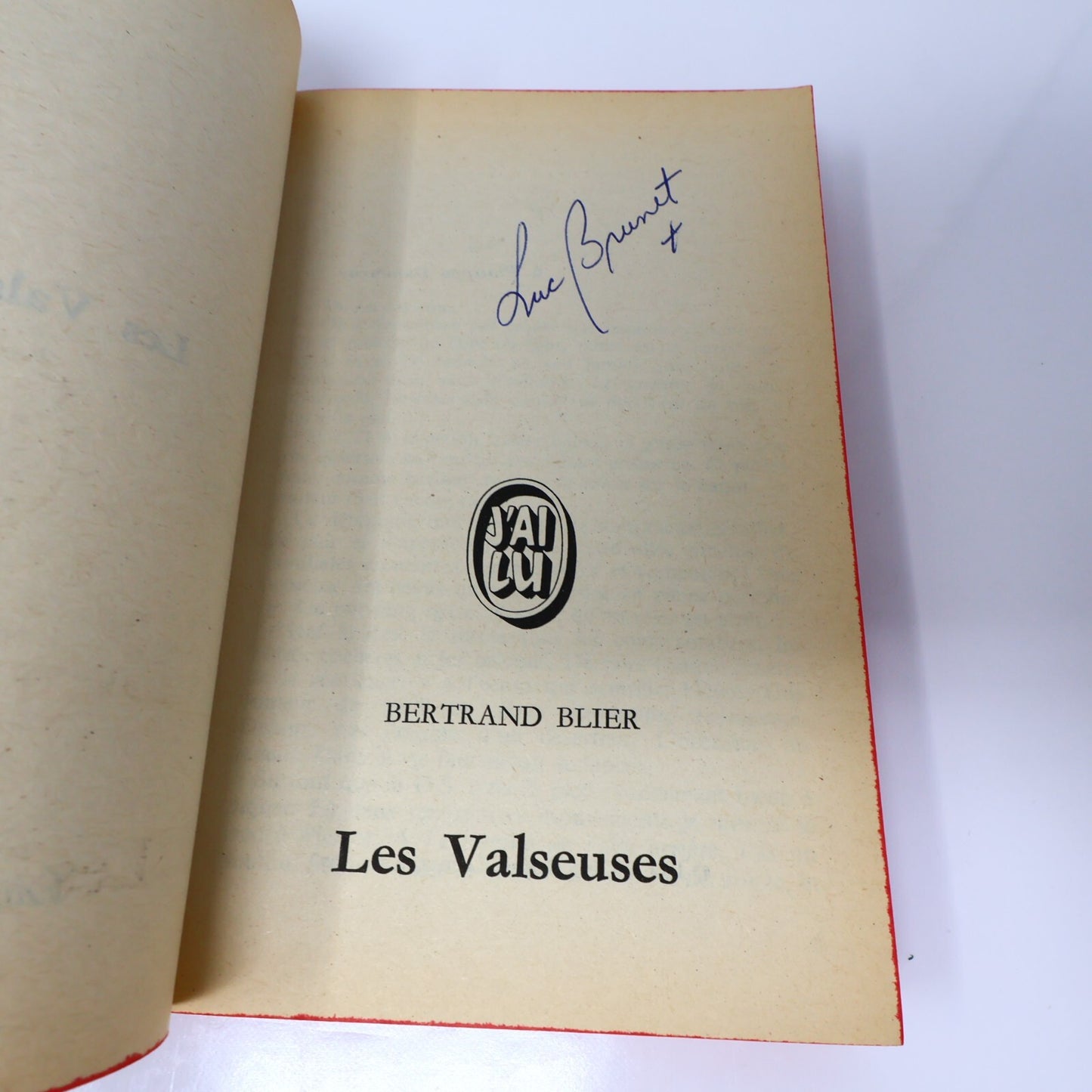 Les Valseuses Bertrand Blier J'ai Lu 1977 Humour Crime Film Français Paperback