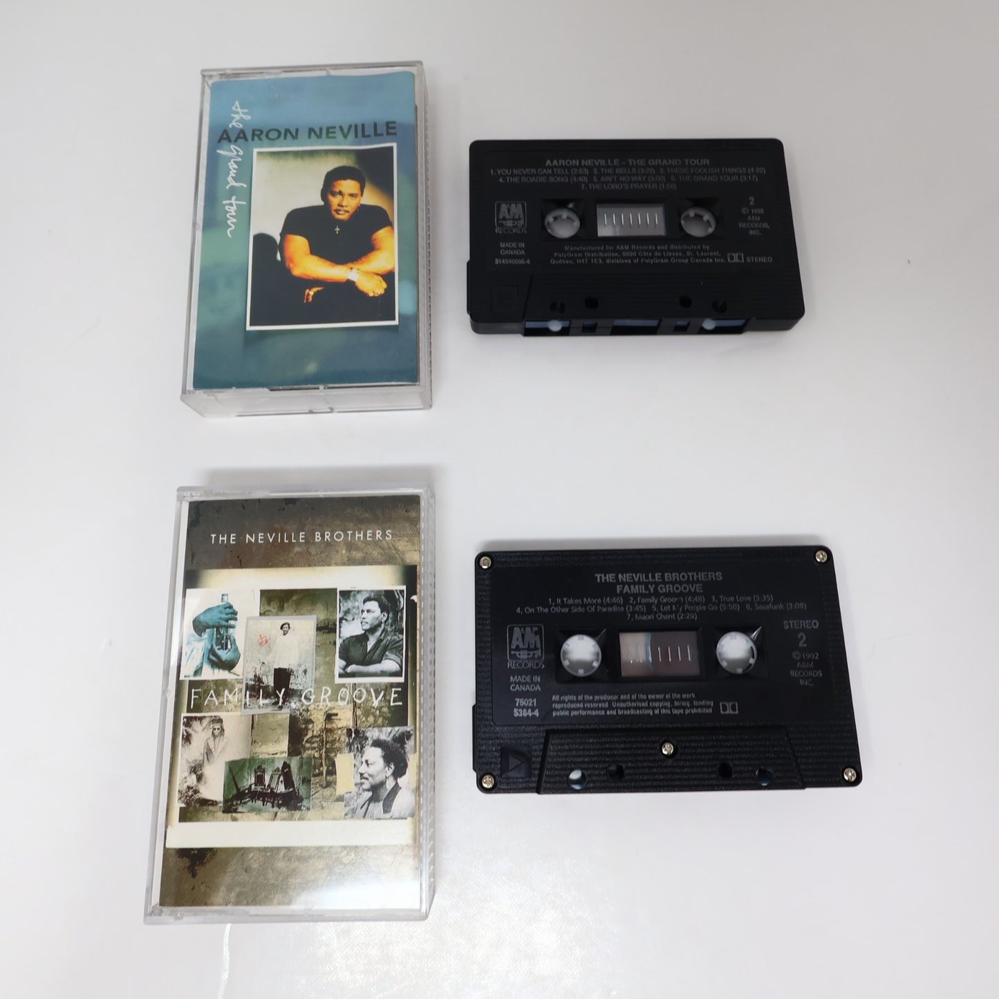 Aaron Neville 5 Cassettes Lot Tattooed Heart/To Make Me Who I Am/Warm Your Heart