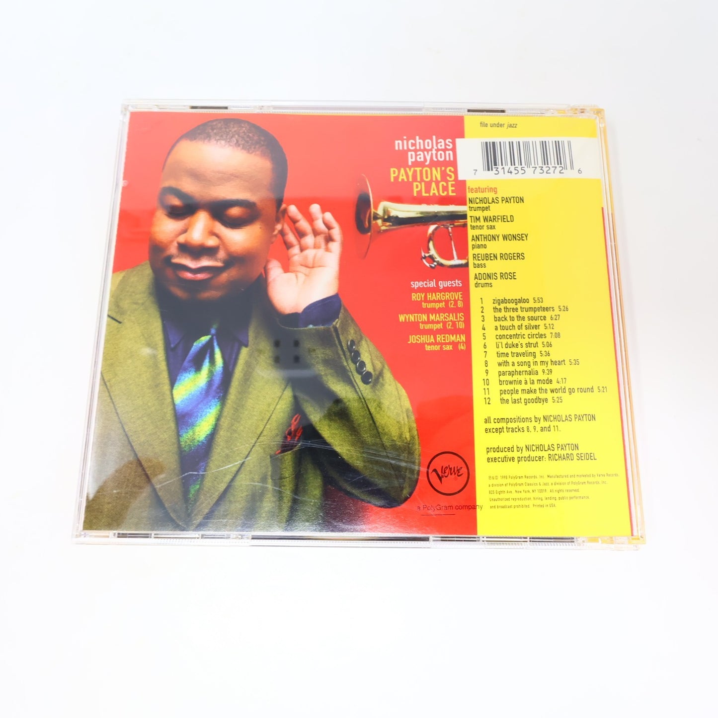 Nicholas Payton 2 CDs Lot Payton's Place/Gumbo Nouveau Jazz 1996 1998 Verve 90s