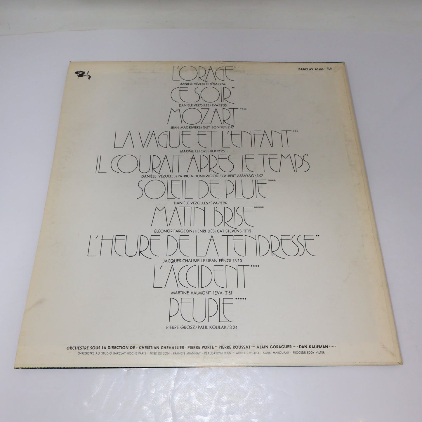Eva Lot 3 Disques L'Orage/Éponyme LP Record Mercury/Barclay 33 RPM 1969-1972