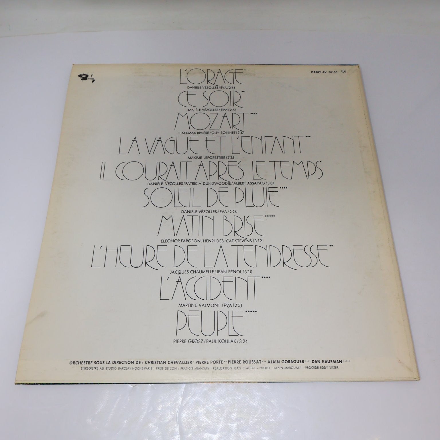Eva Lot 3 Disques L'Orage/Éponyme LP Record Mercury/Barclay 33 RPM 1969-1972