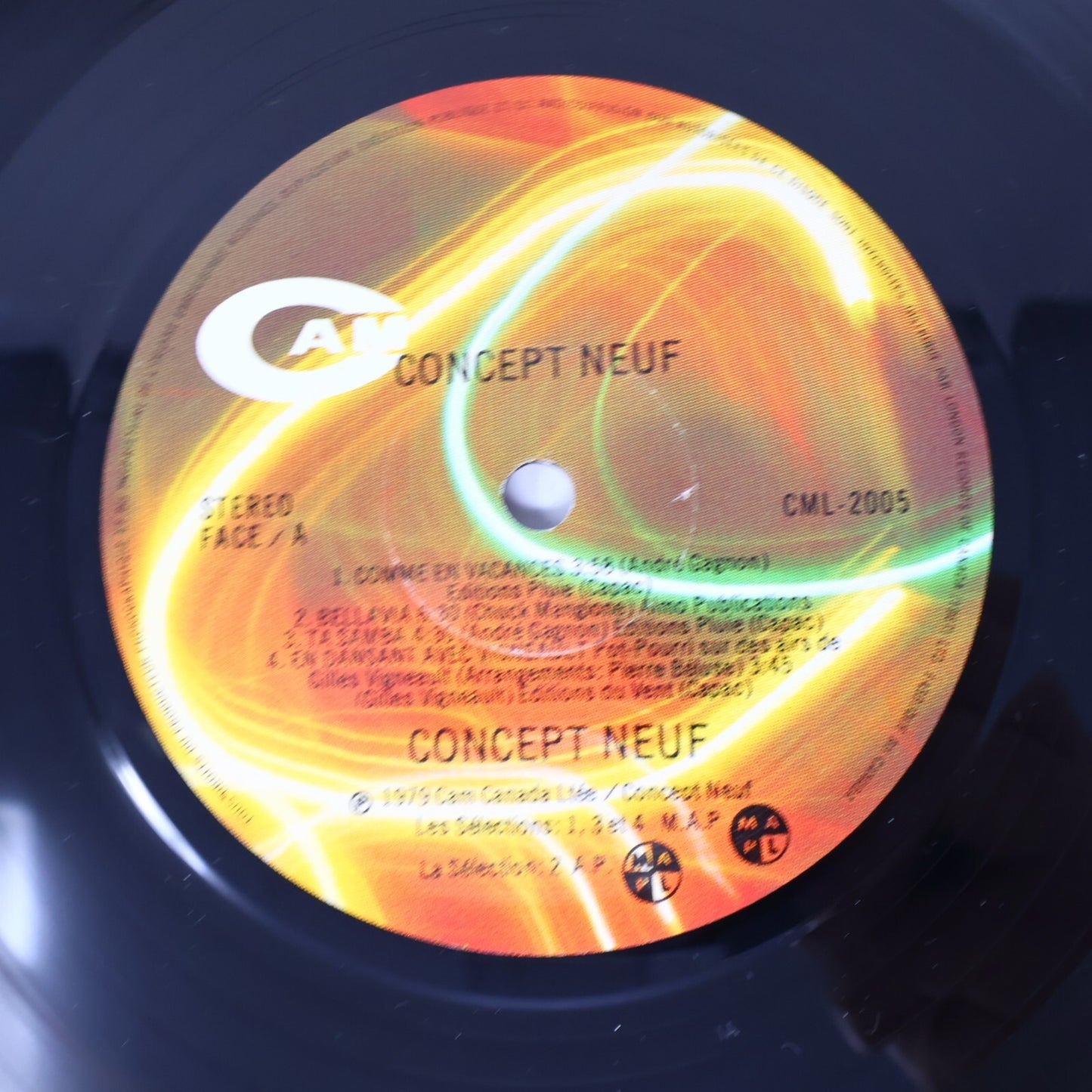 Concept Neuf Éponyme Disque LP Record Vinyl 1979 CAM CML-2005 Jazz Latin Funk