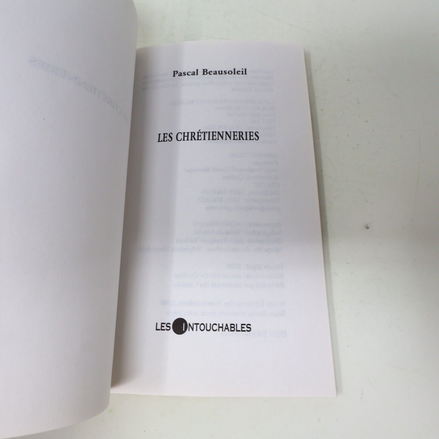 2000 Les Chrétienneries Pascal Beausoleil Jean Chrétien Politique Canada Humour