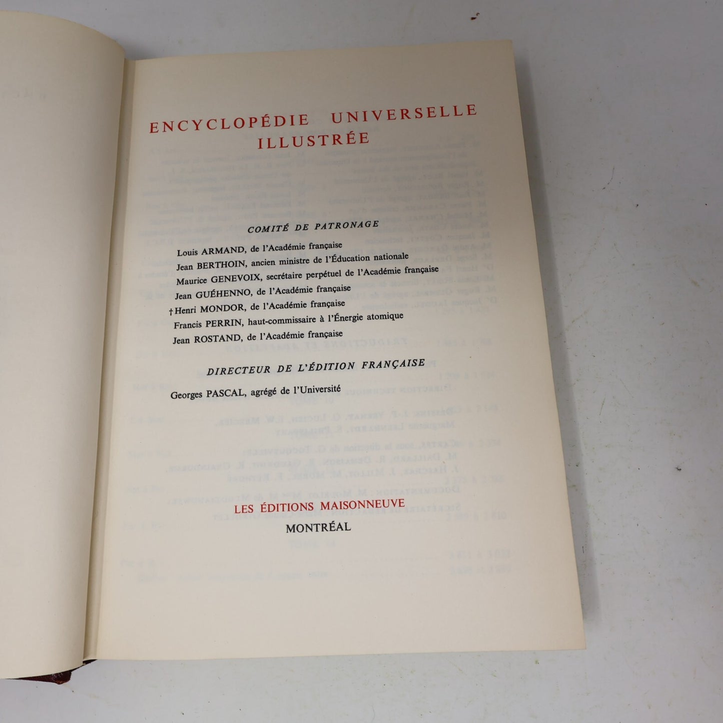 Encyclopédie Universelle Illustrée #1-21 Lot 21 Livres Complète Maisonneuve 70s