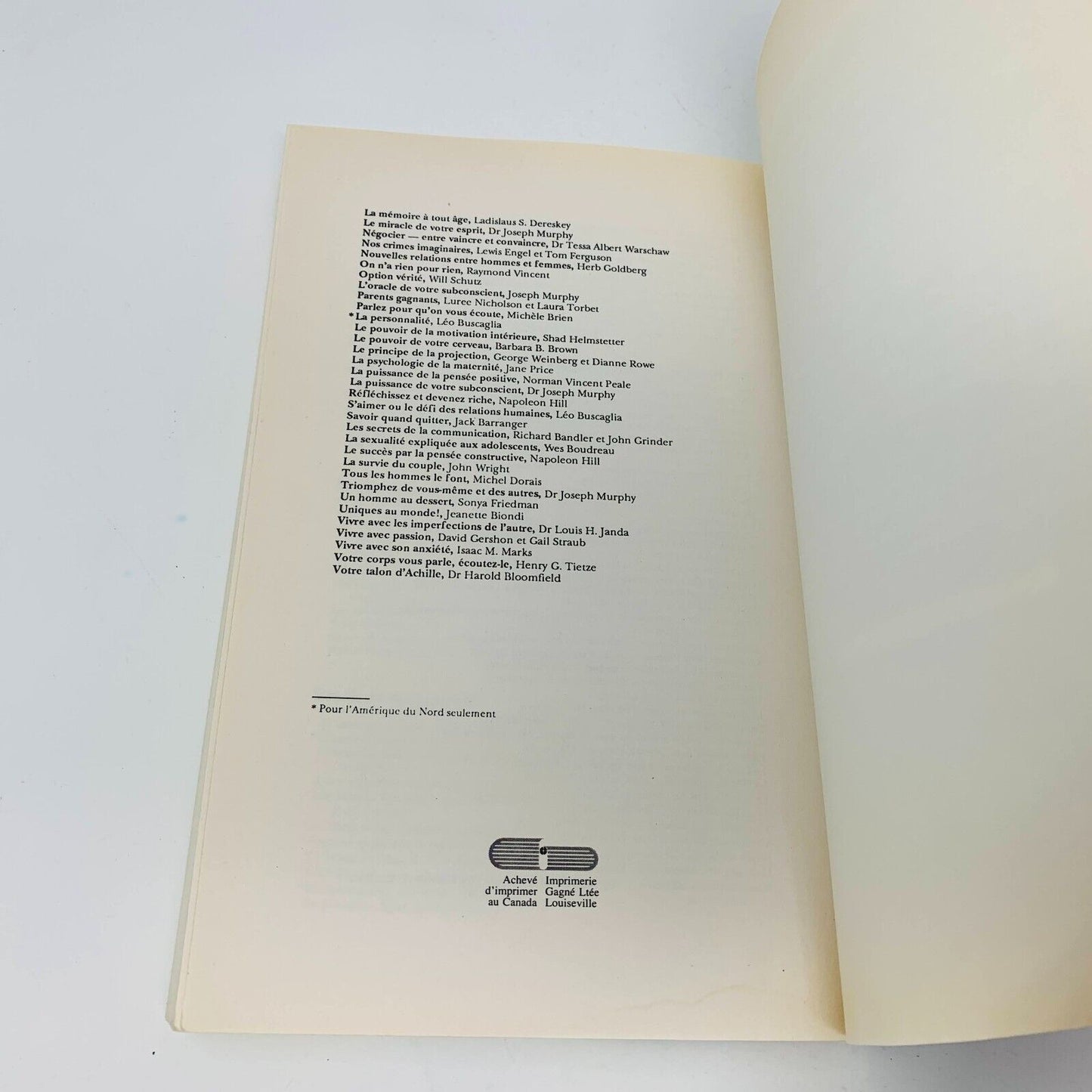 1984 L'Oracle de votre Subconscient I-Ching Livre Transformations Joseph Murphy