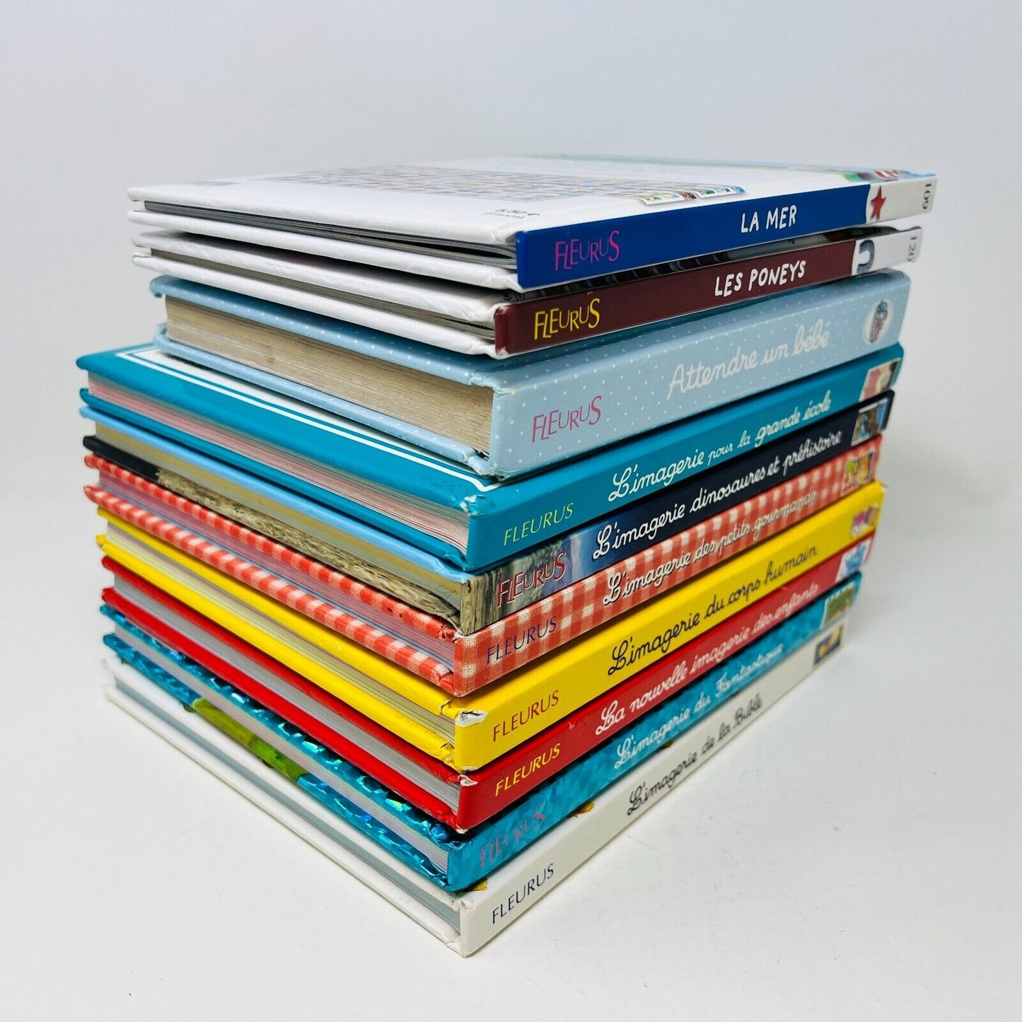 10x L'Imagerie Fleurus Lot Livres Enfants Français École Dinosaures Corps Humain