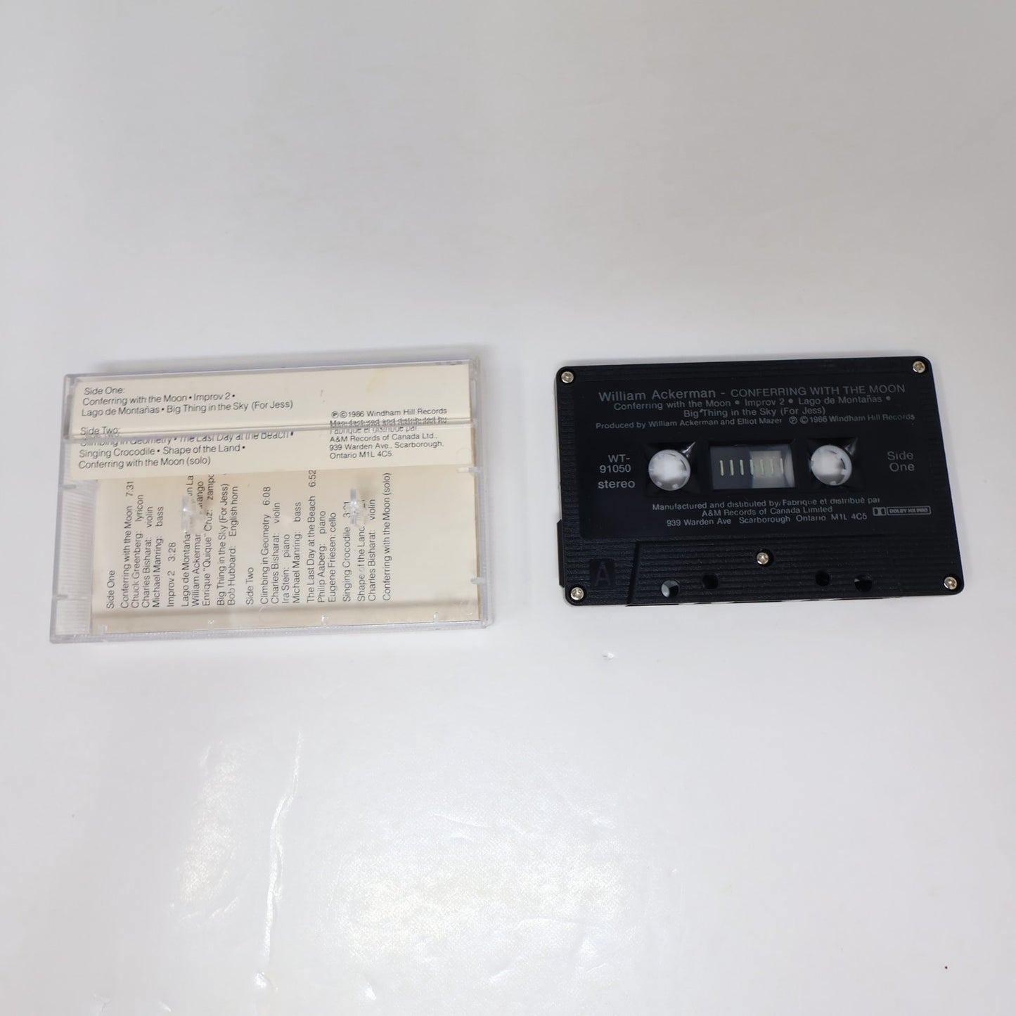 William Ackerman Conferring With The Moon Cassette Windham Hill Records 1986