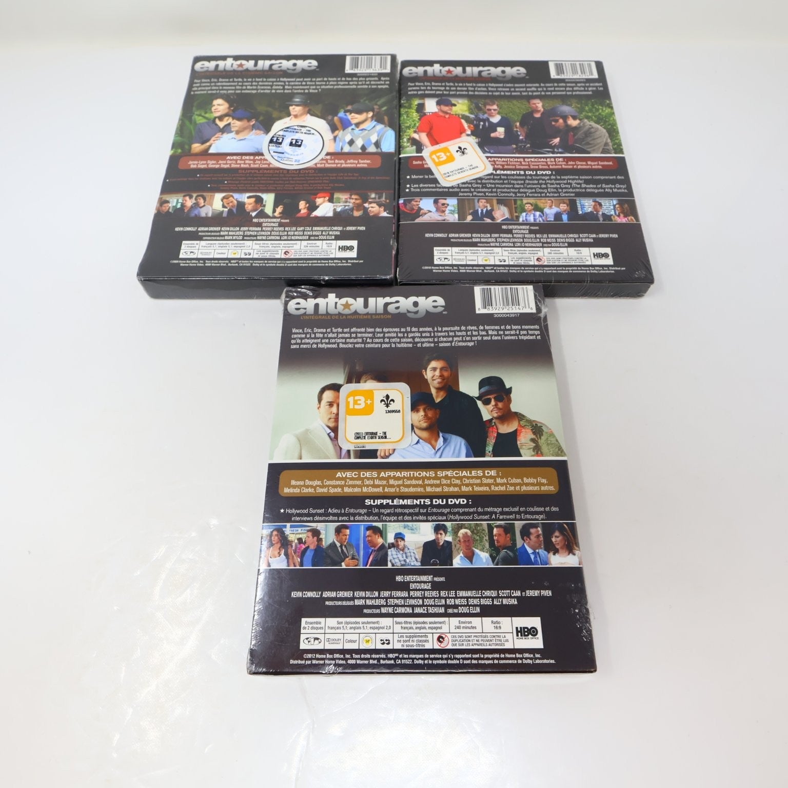 Entourage 7 DVD Lot Seasons 1-3 & 6-8 TV Series All Factory Sealed Except S2