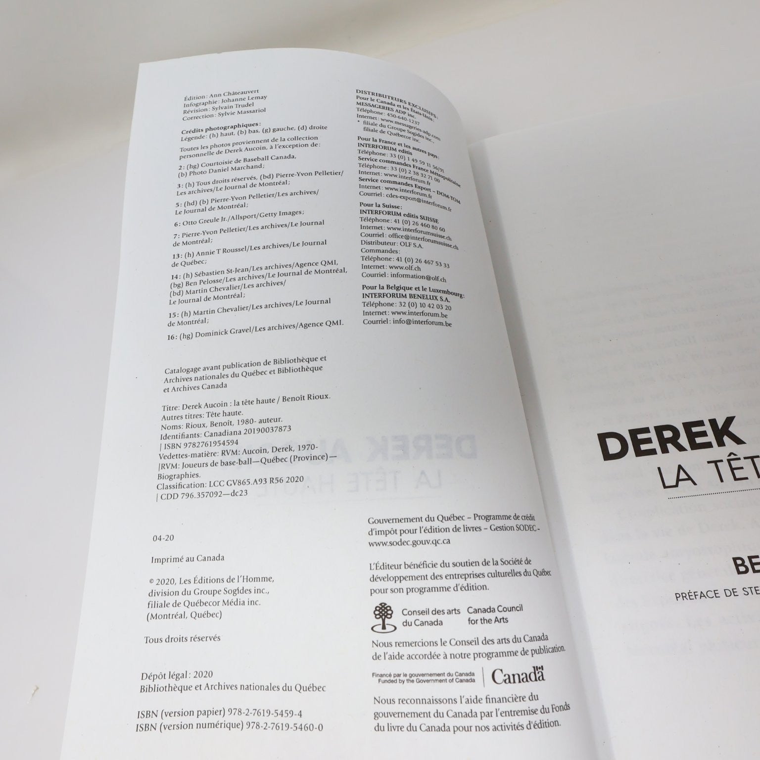 Derek Aucoin La Tête Haute Biographie Benoît Rioux 2020 Baseball Memoir Québec