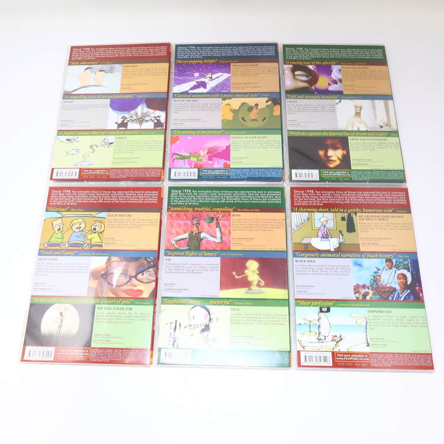 The Animation Show of Shows Box Set 1-2-3 DVD Filmporium 54 Animated Short Films