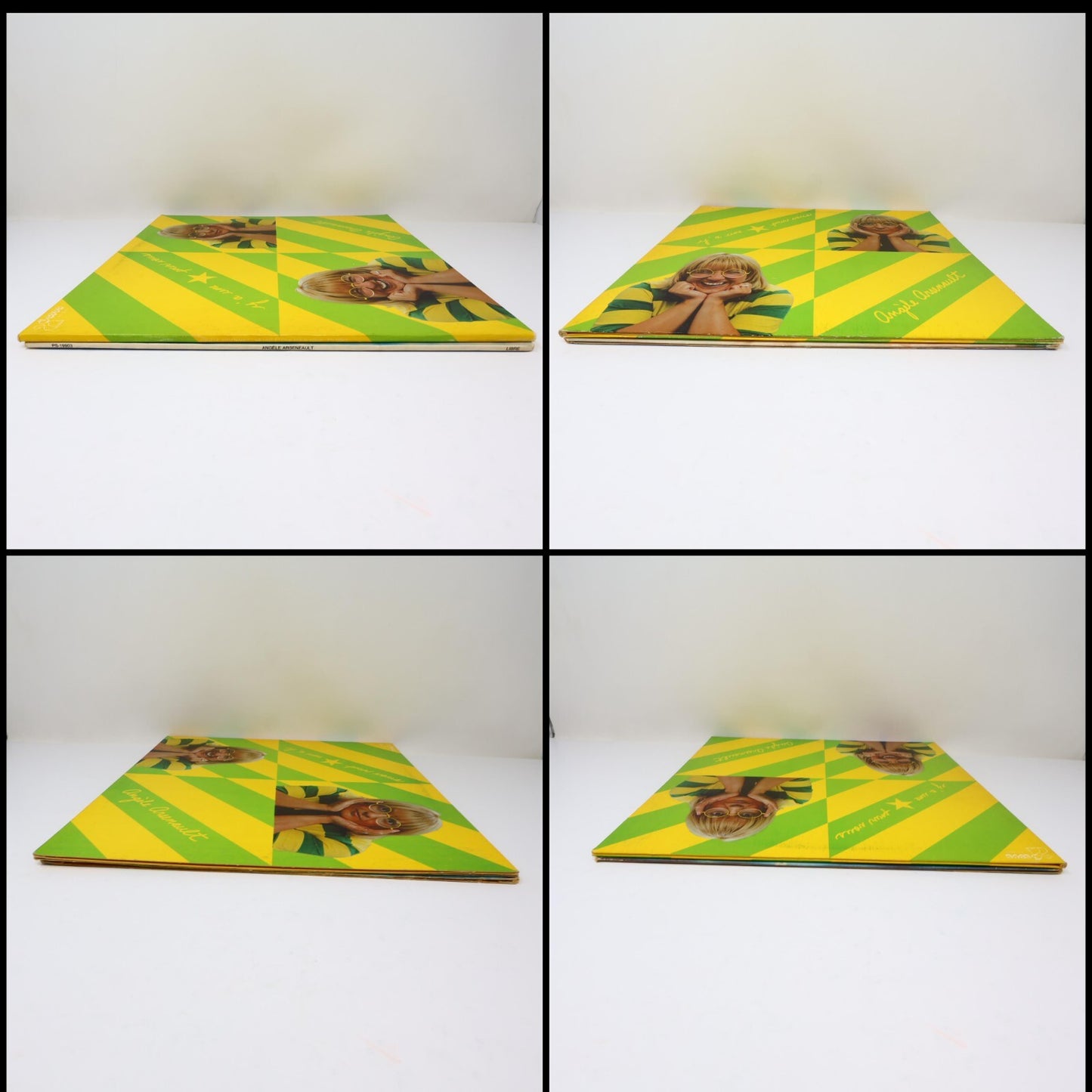 Angèle Arsenault Lot 2 Disques Record Moi J'mange Libre/Y'a Une Étoile Pour Vous