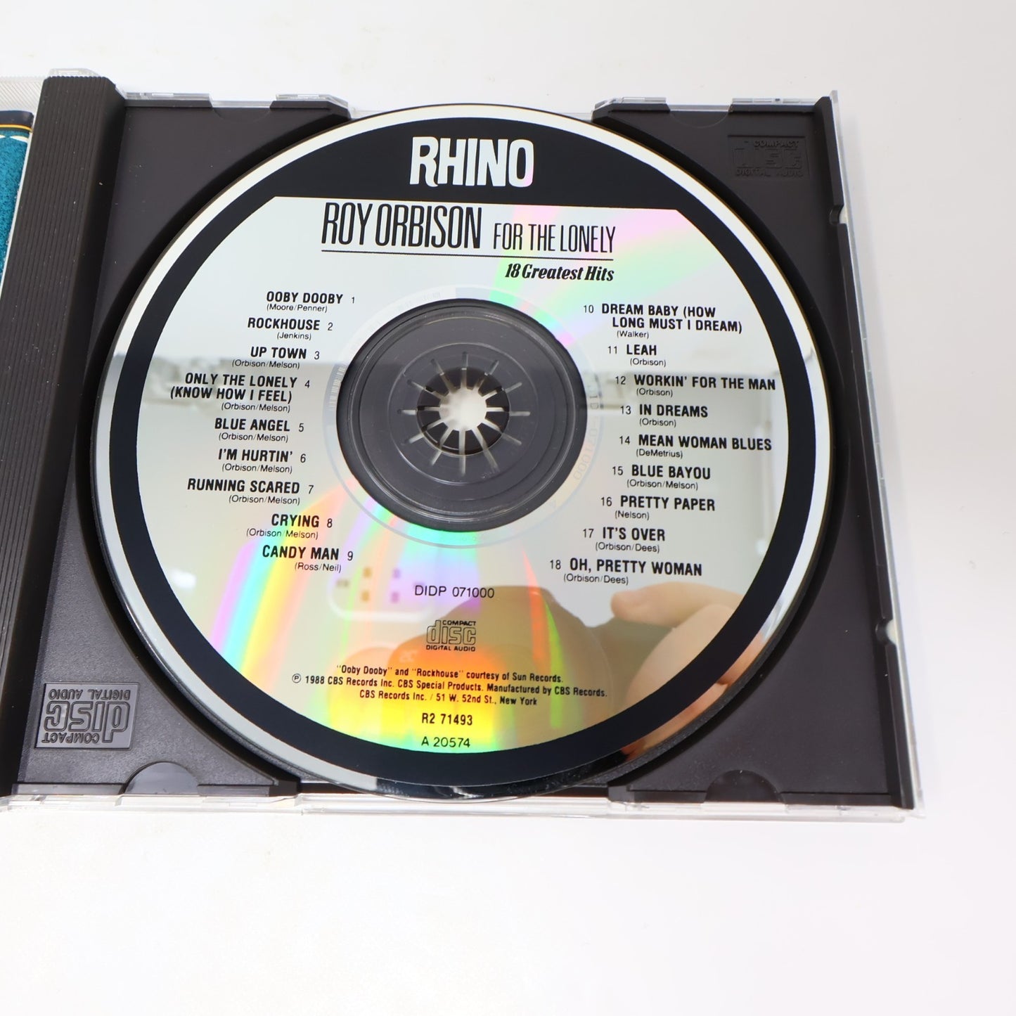 Roy Orbison 2 CDs Lot Black & White Night/For the Lonely 18 Greatest Hits Pop