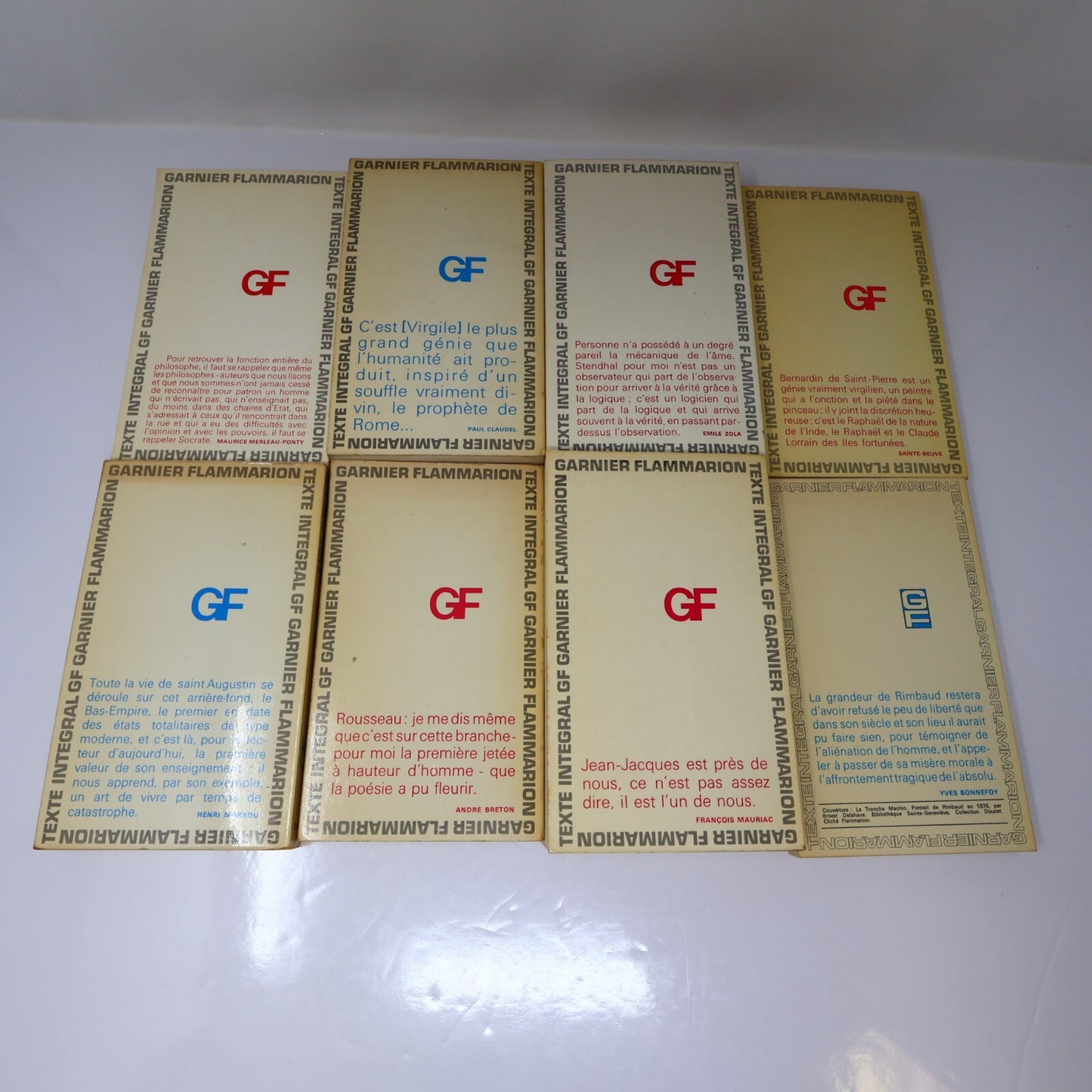 Littérature Philosophie Lot 20 Livres Garnier/Flammarion Platon/Virgile/Hugo 60s