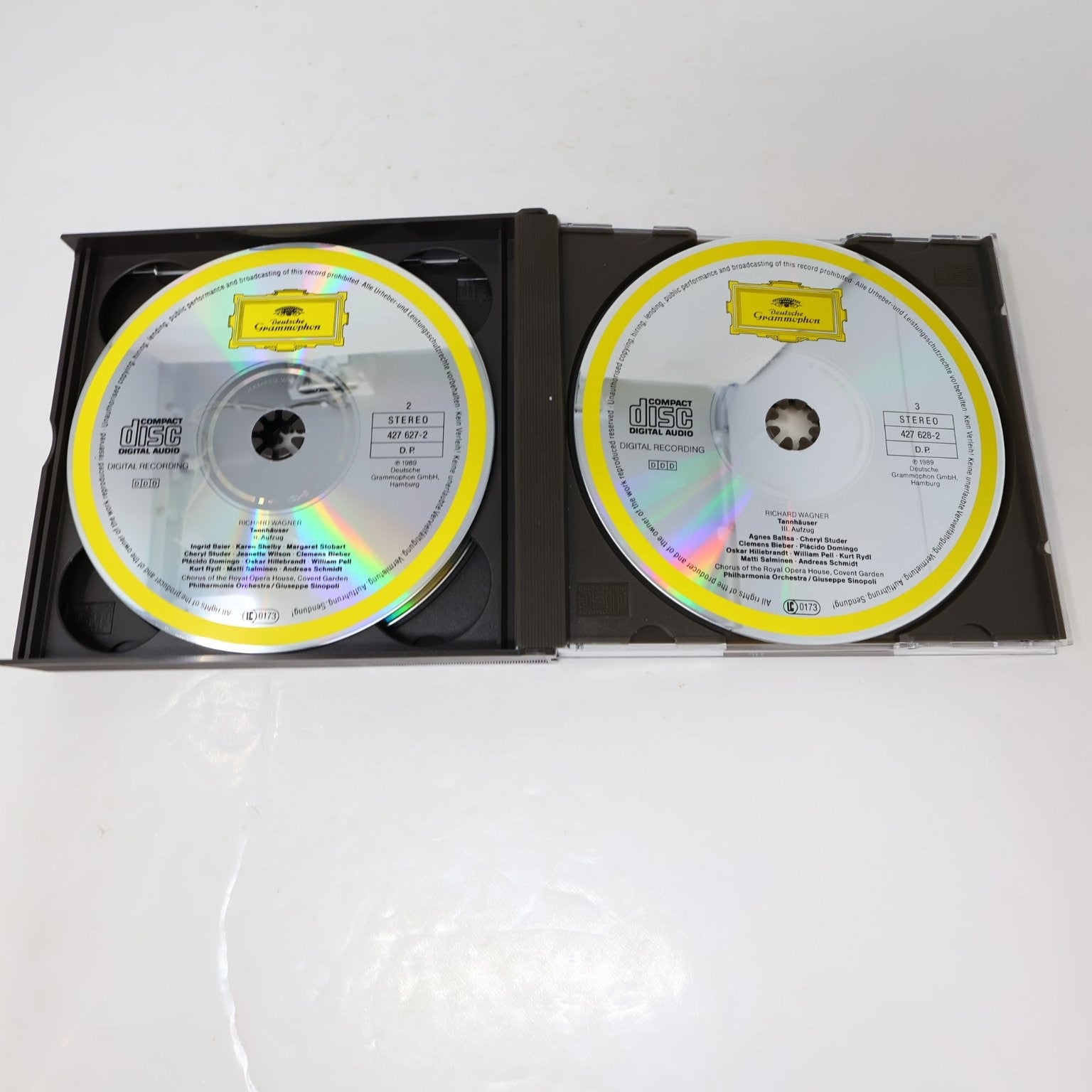 Richard Wagner Tannhäuser 3 CD Boxset 1989 Giuseppe Sinopoli Placido Domingo