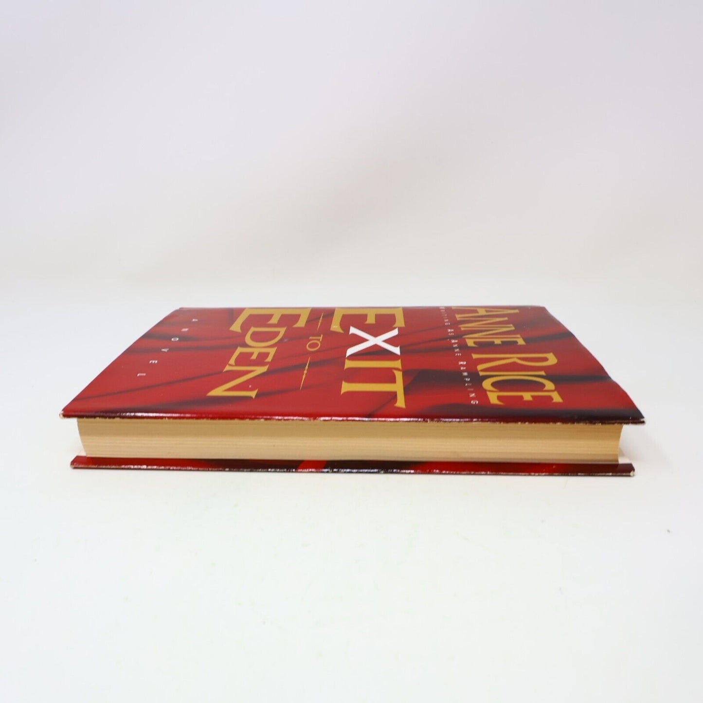 1985 Exit to Eden by Anne Rice as Anne Rampling Hardcover HC DJ Morrow 80s